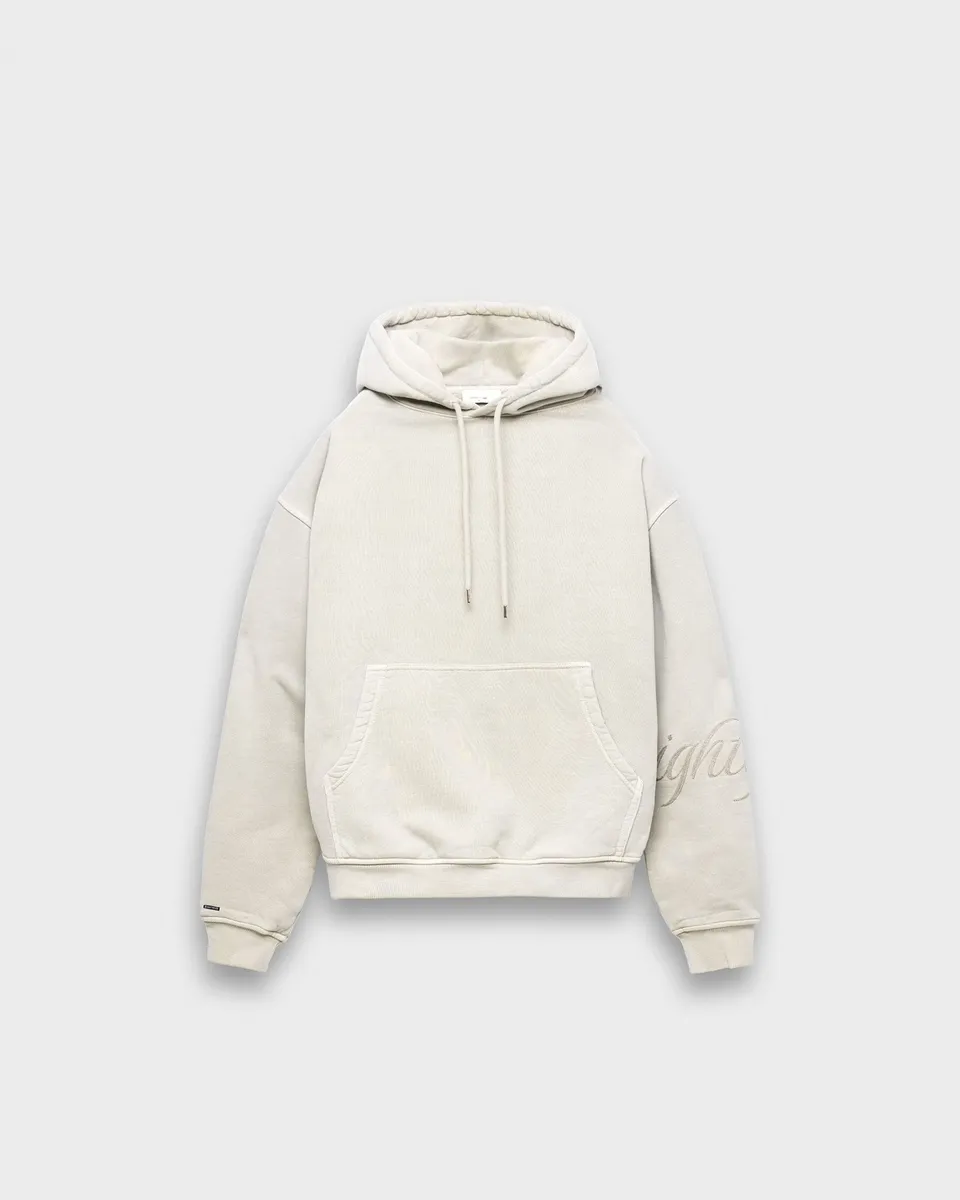 eightyfive-embroidered-handwritten-hoodie-vintage-light-grey image 1