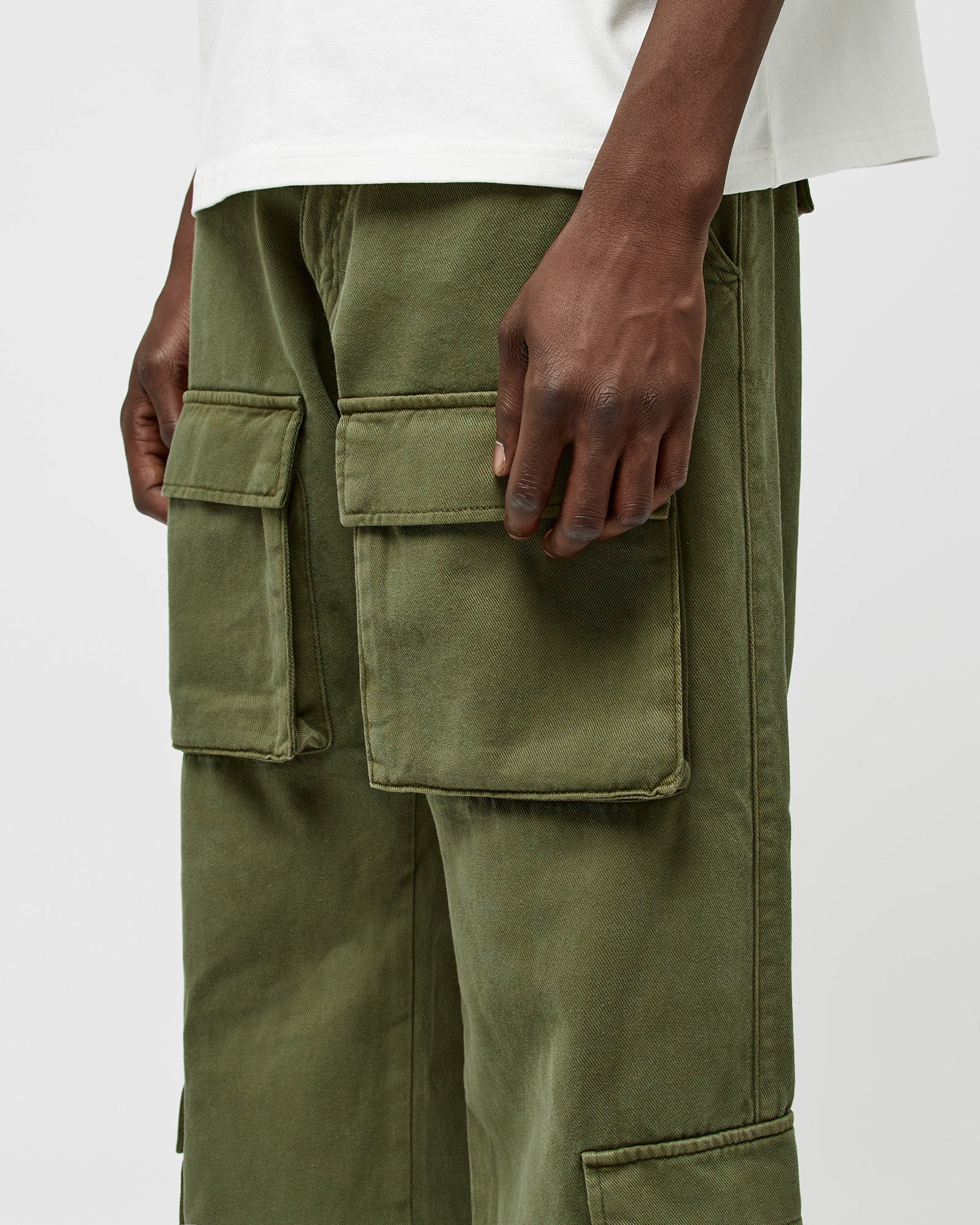 eightyfive-front-pockets-baggy-cargo-pants-cargohose-olive image 6