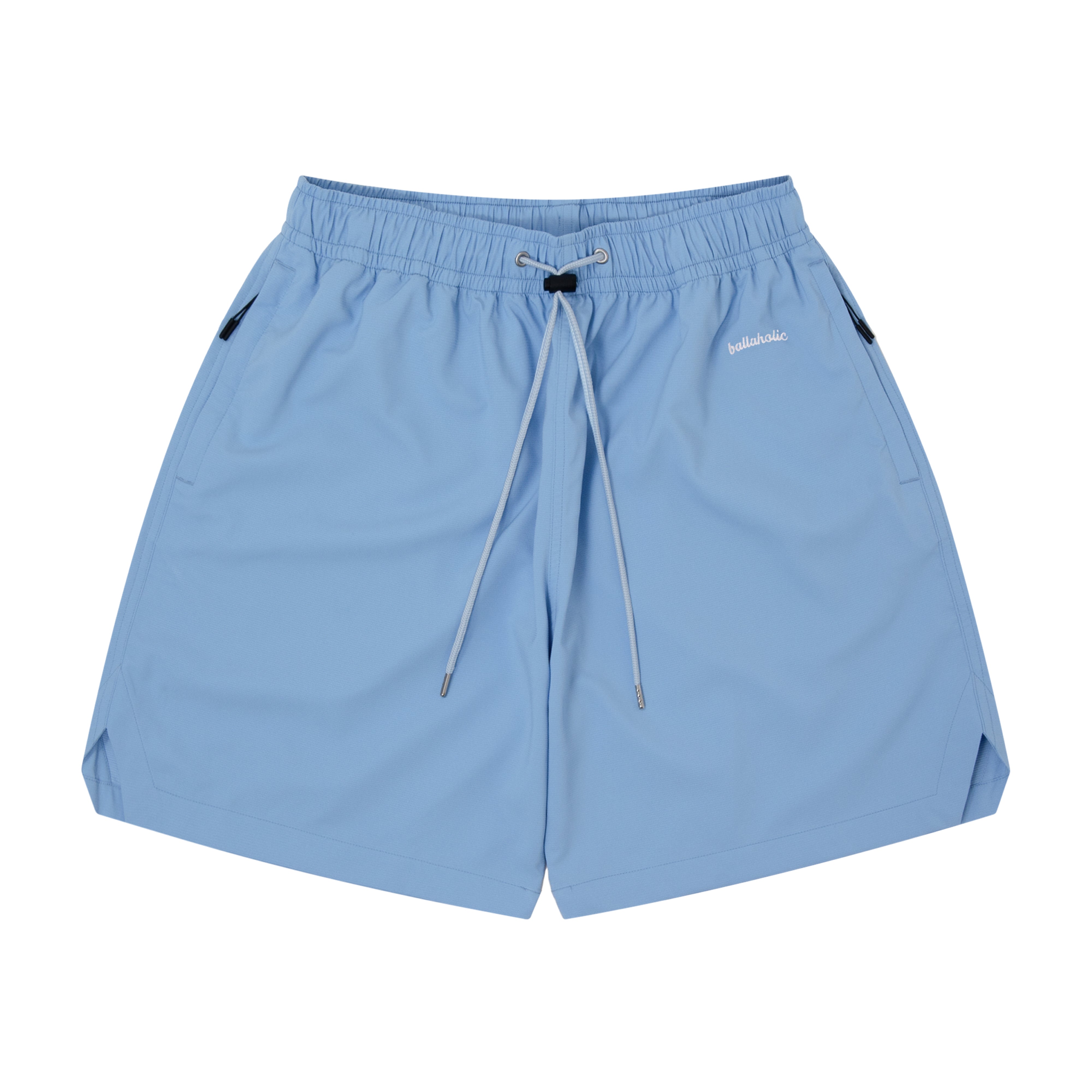 ballaholic-logo-anywhere-zip-shorts-sax-hellblau image 1