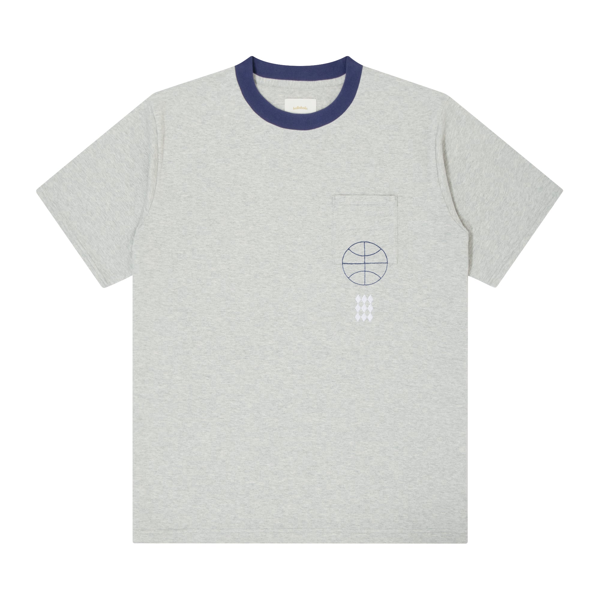 ballaholic-cotton-tees-paint-pocket-t-shirt-grau-stick image 1