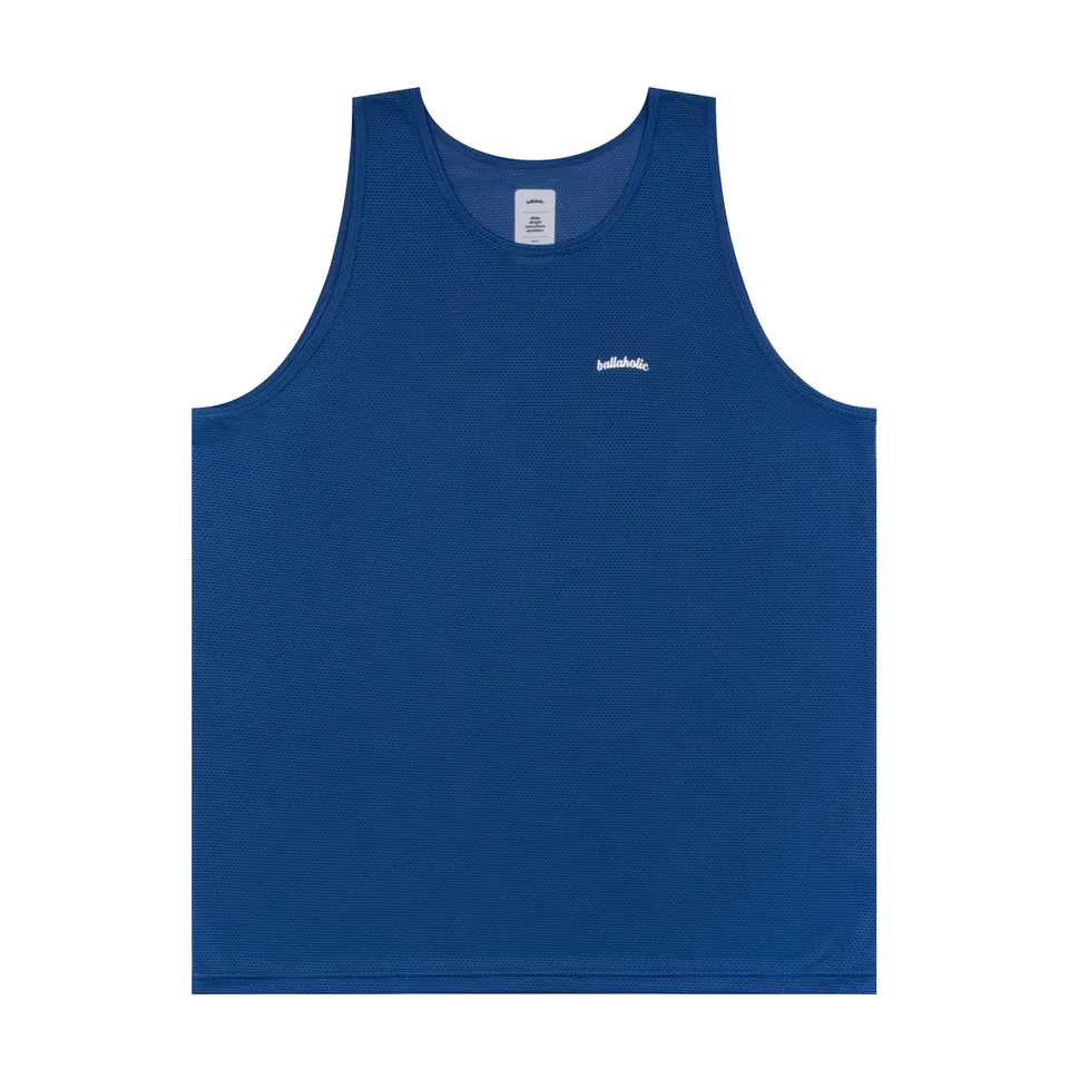 ballaholic-knit-mesh-logo-tank-top-tanktop-blau image 1