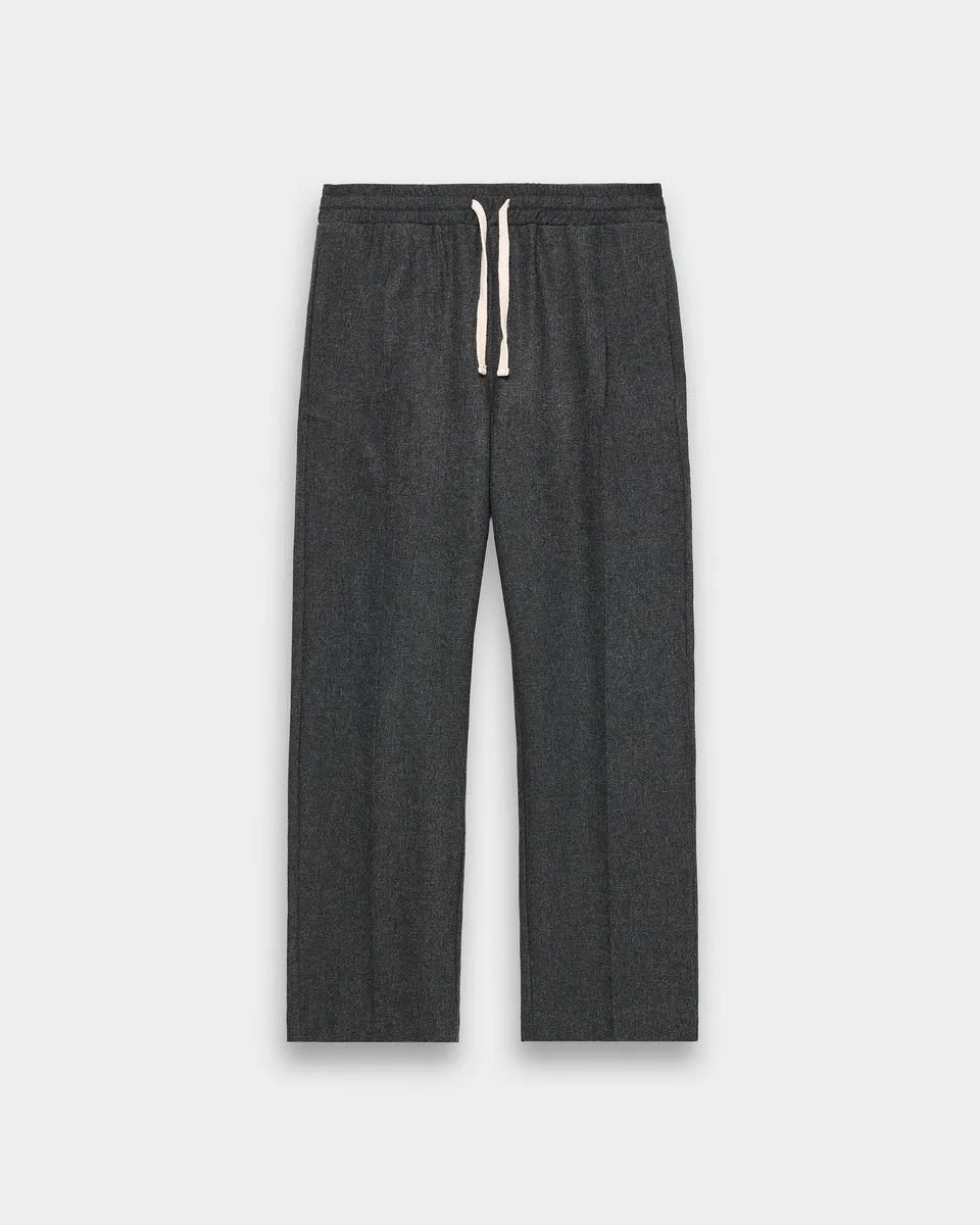 eightyfive-wool-pants-with-elastic-waistline-hose-grey-melange image 1