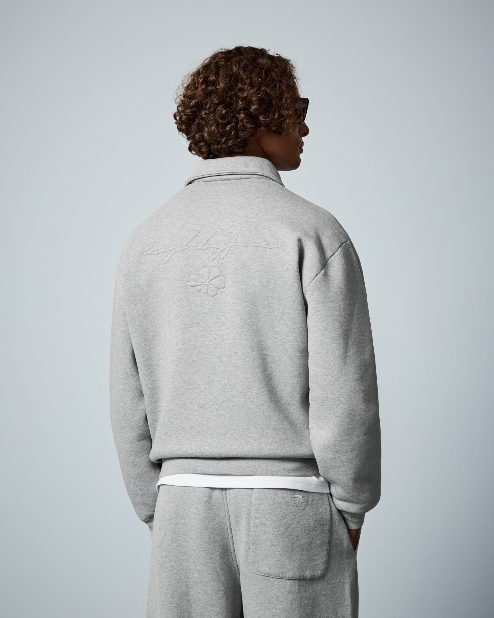 eightyfive-overshirts-sweat-jacket-kentkragen-grey-melange image 7