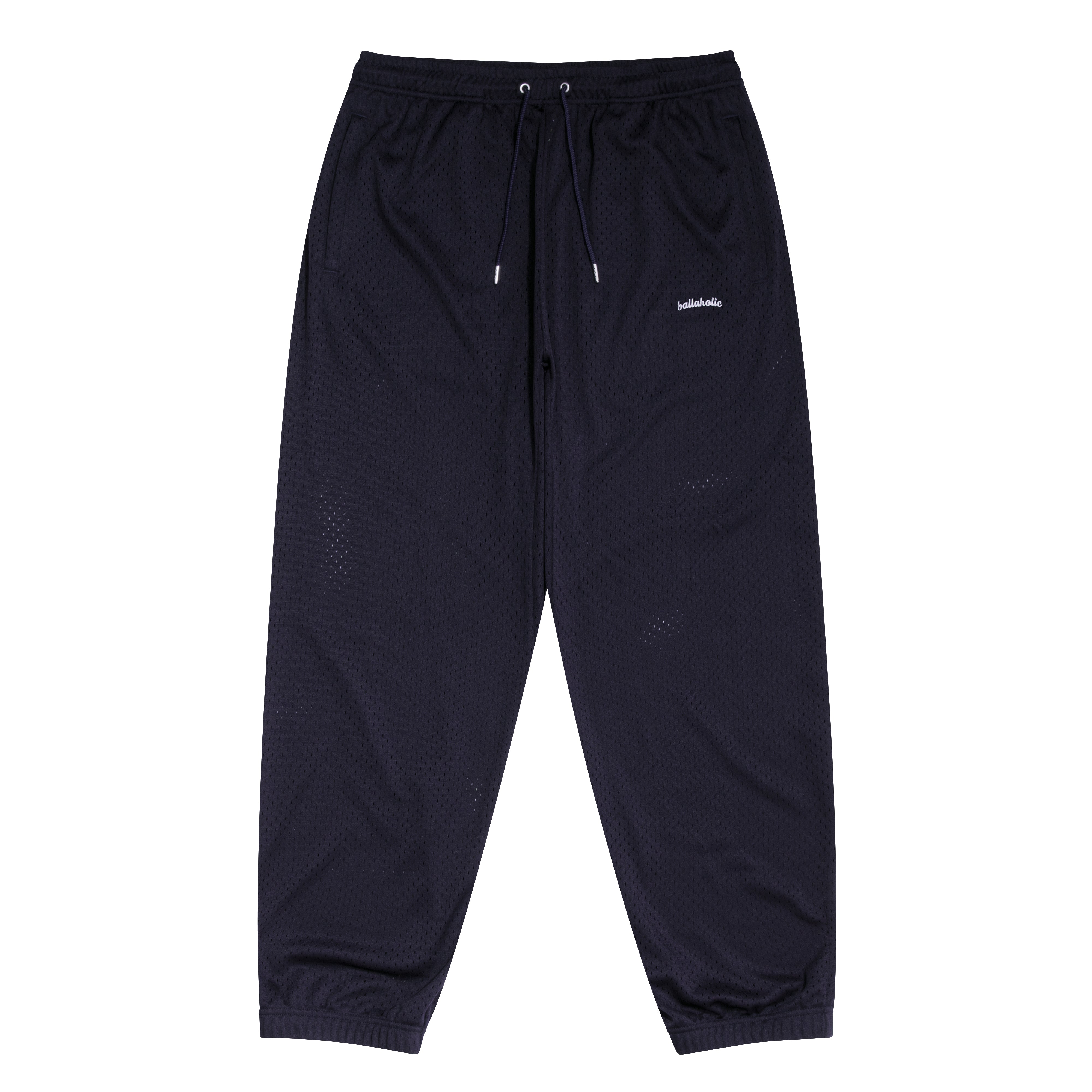 ballaholic-logo-mesh-long-pants-basketballhose-navy image 1