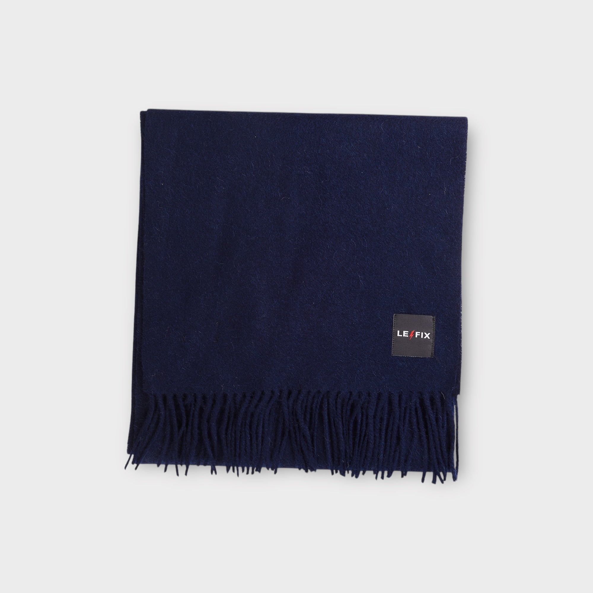 le-fix-wollschal-schal-navy-180x30-wolle image 1