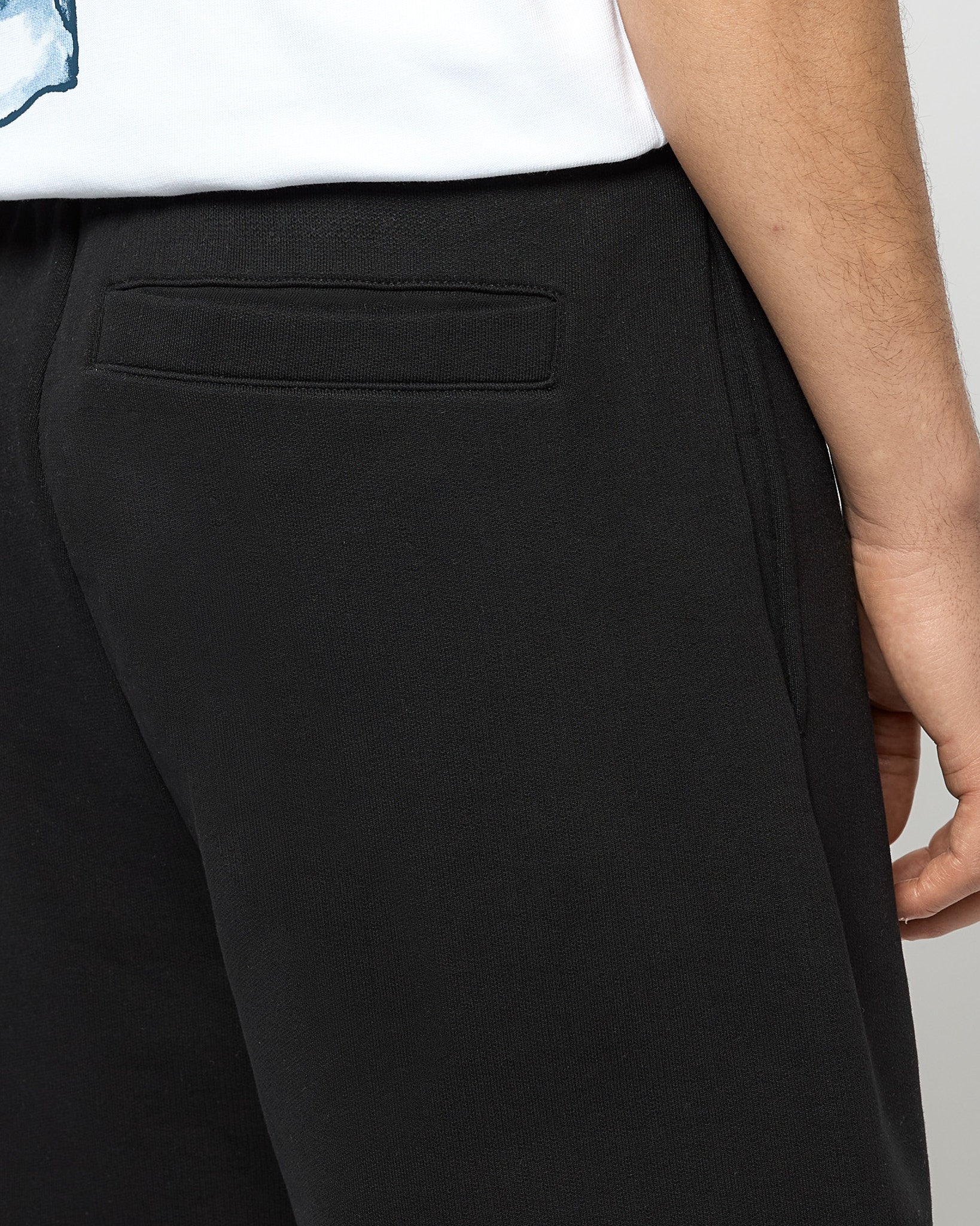 eightyfive-pleated-sweatshorts-shorts-schwarz-baumwolle image 7