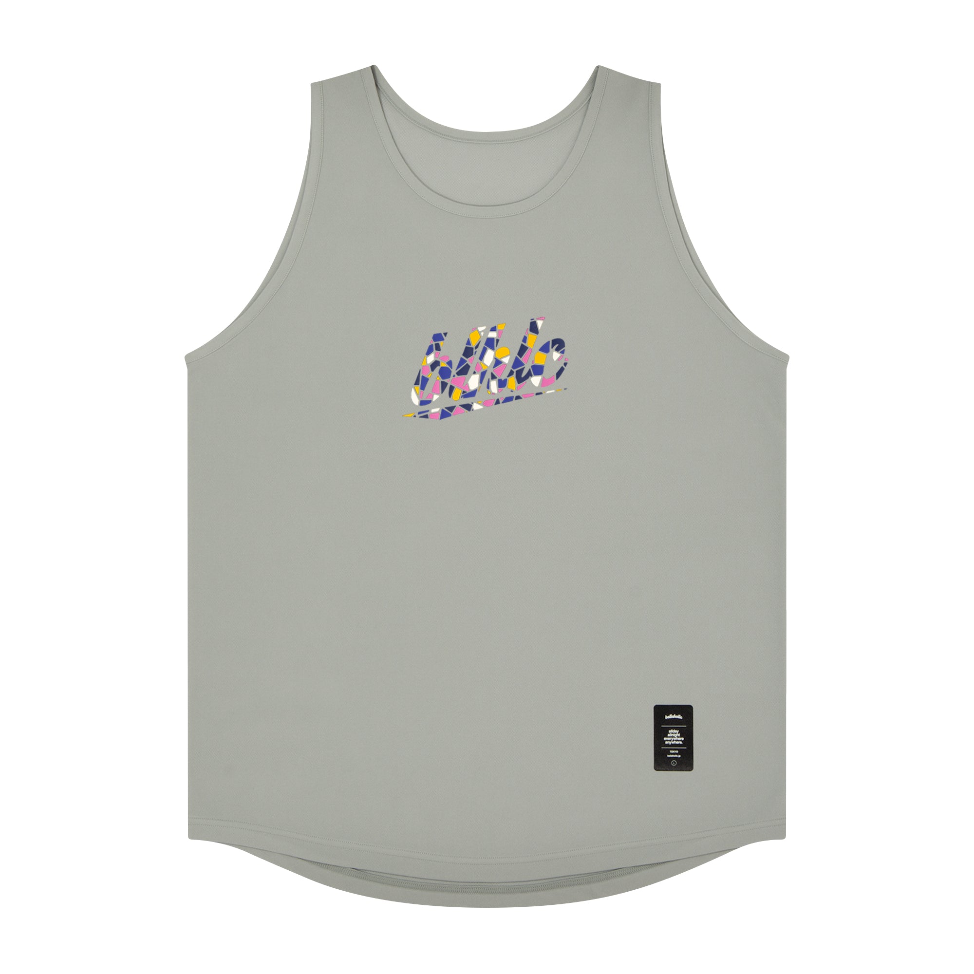 ballaholic-blhlc-tank-top-tanktop-grau-pink-mosaik image 1