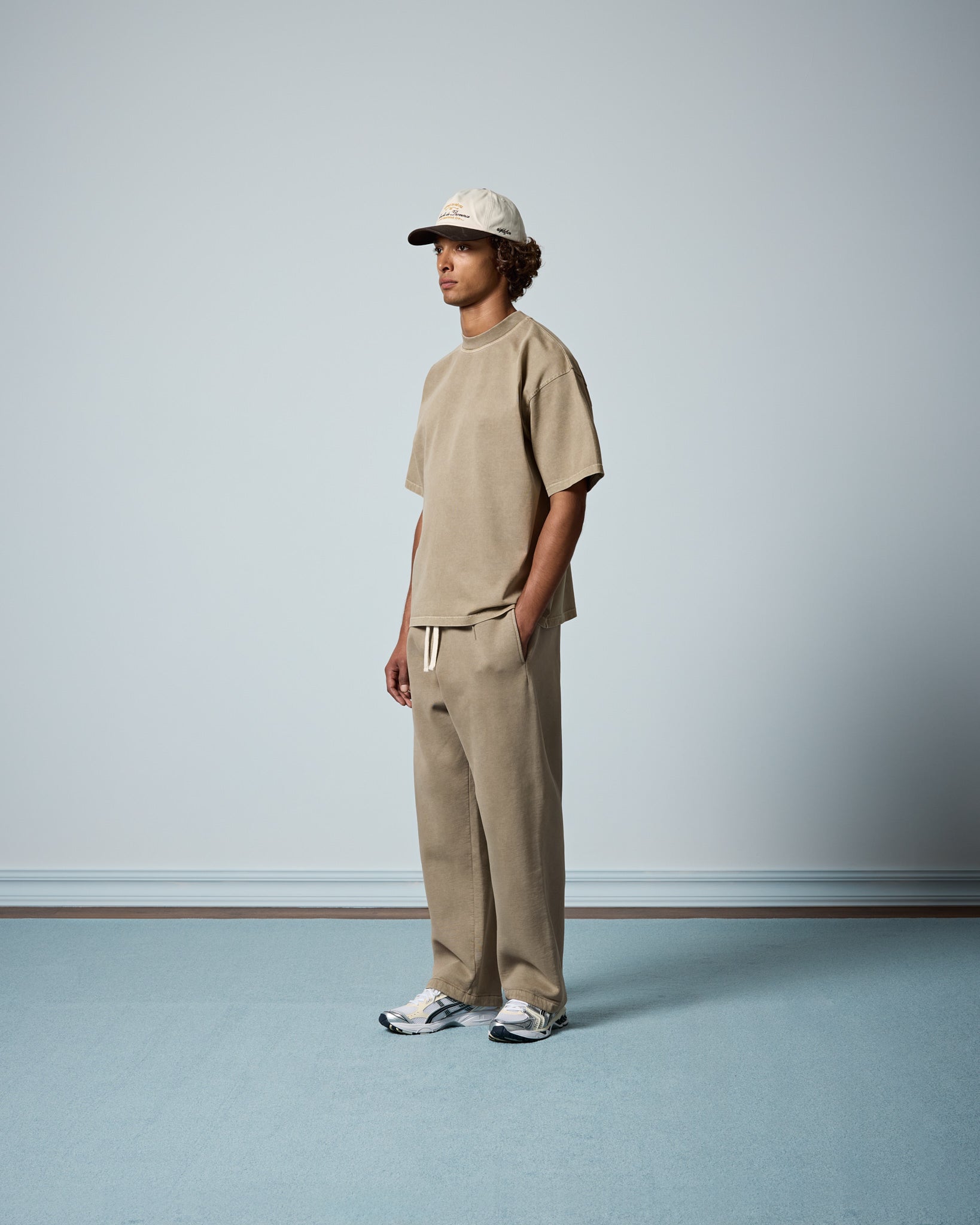 eightyfive-signature-wide-sweatpants-jogginghose-taupe image 5