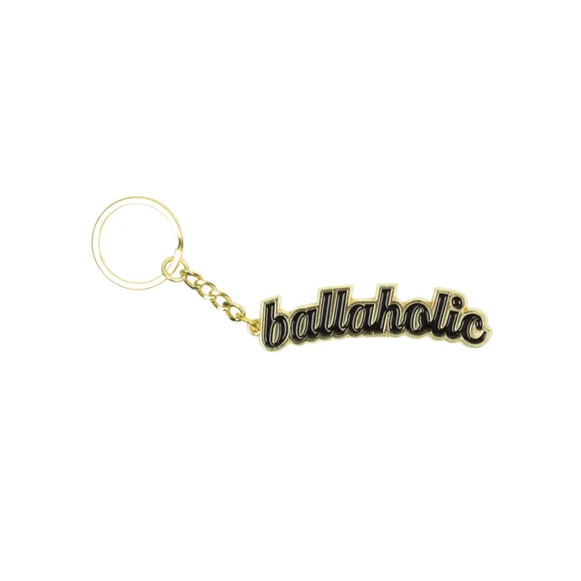 ballaholic-logo-keychain-schl-sselanh-nger-gold-schwarz image 1