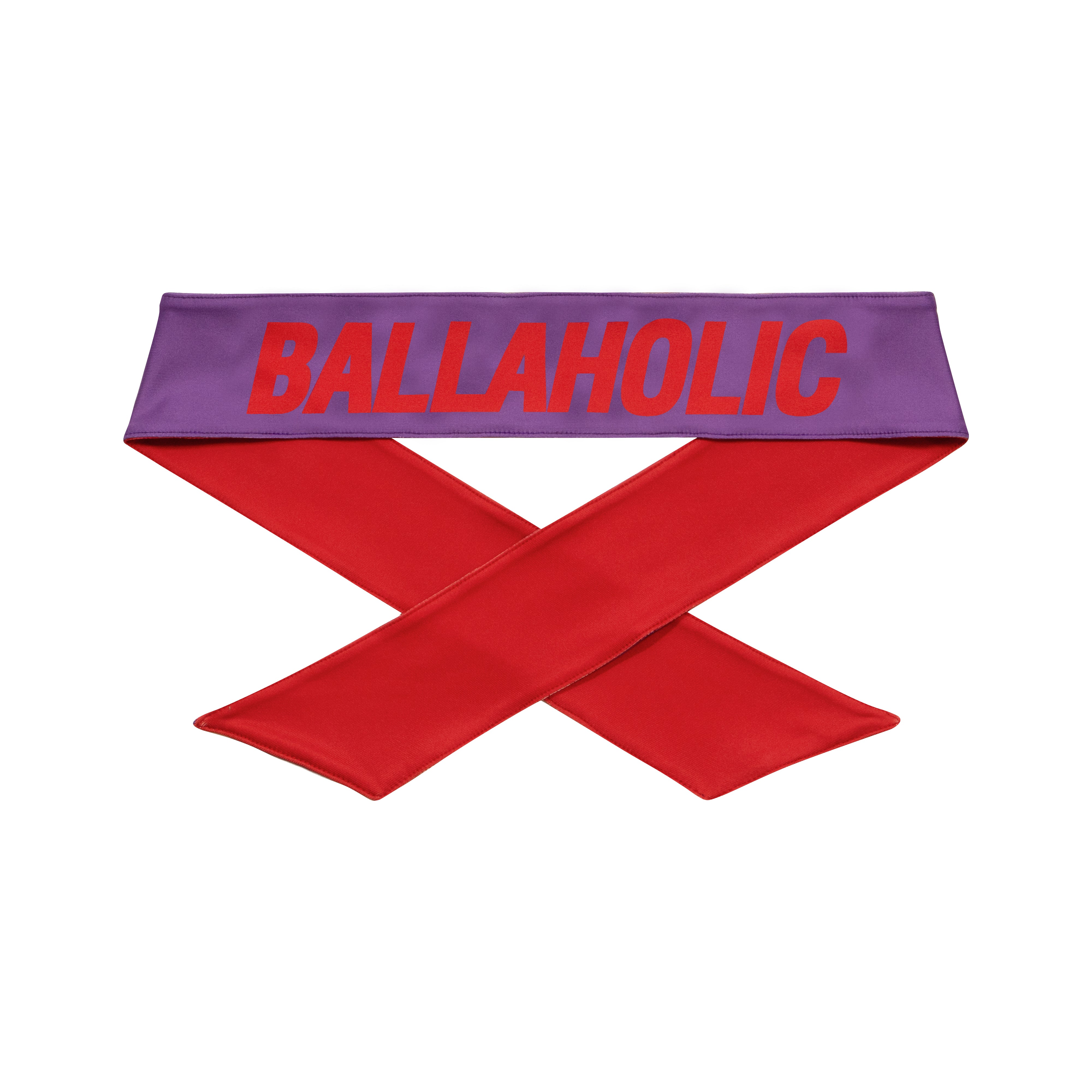 ballaholic-headwears-logo-head-tie-stirnband-rot-lila image 2