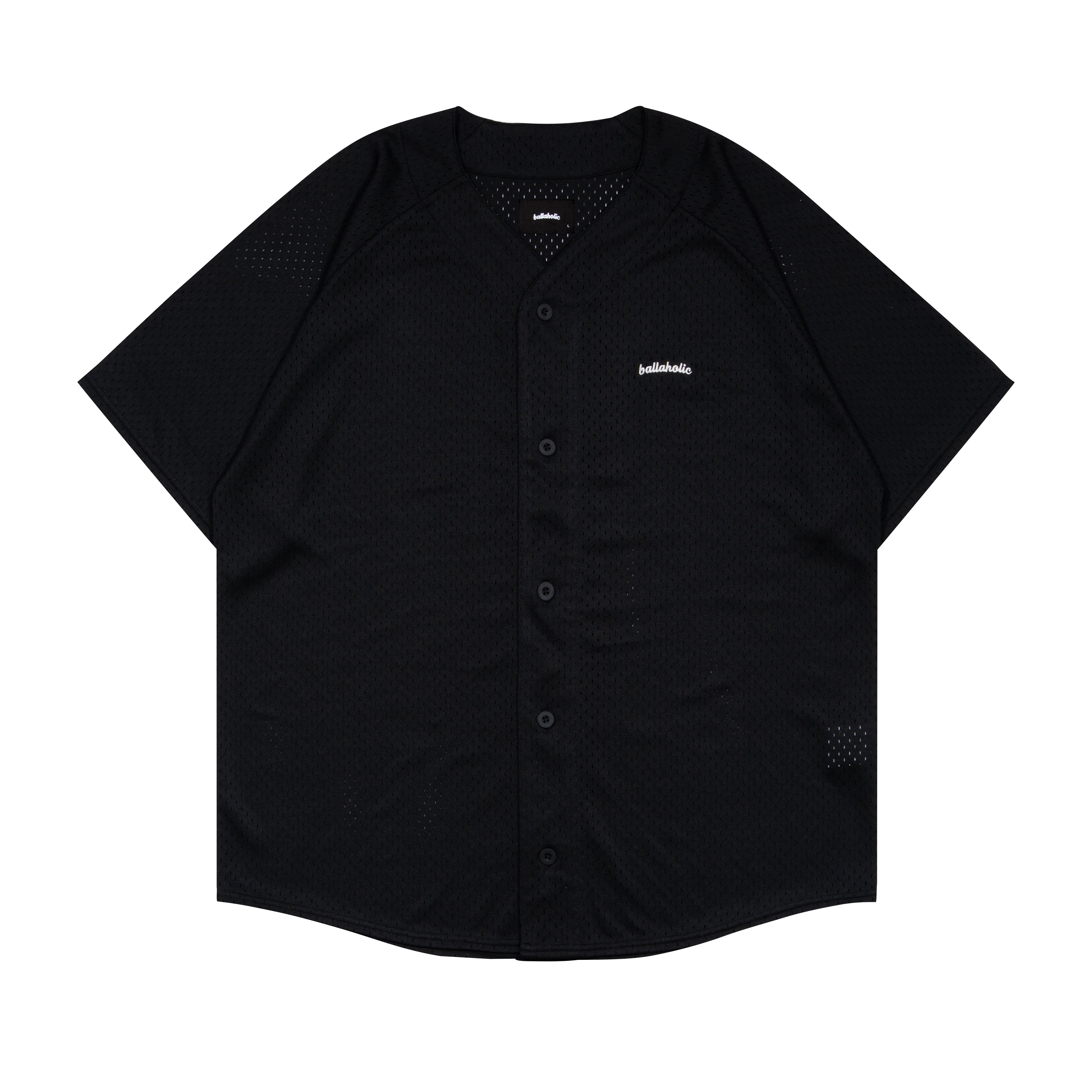 ballaholic-tops-logo-mesh-bb-shirt-black-basketball image 1