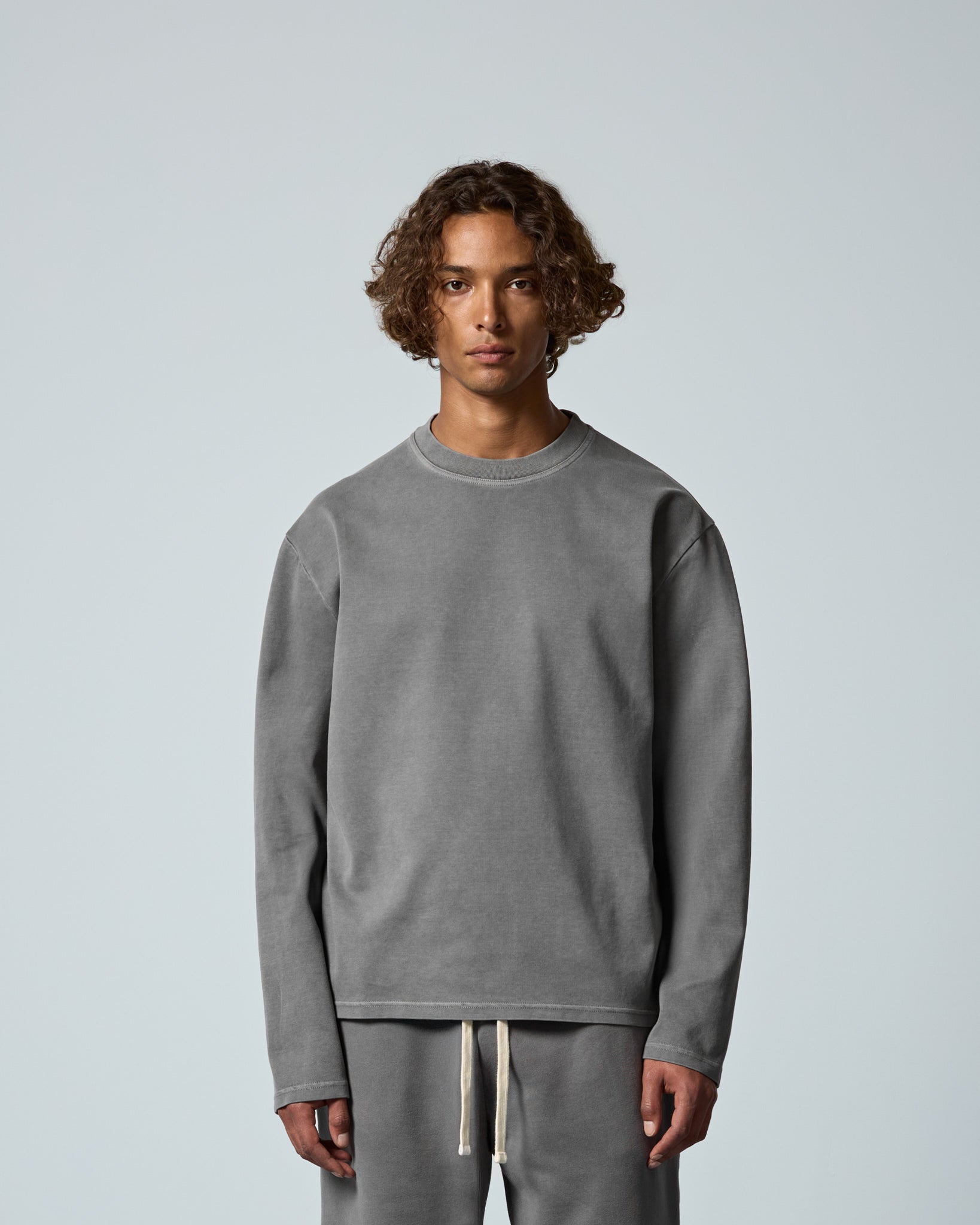 eightyfive-signature-longsleeve-stone-grey-relaxed-fit image 3