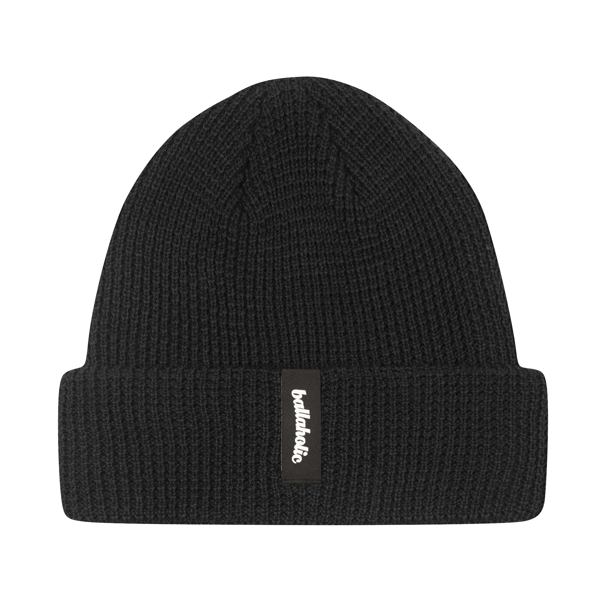 ballaholic-logo-label-beanie-strickm-tze-black-black image 1