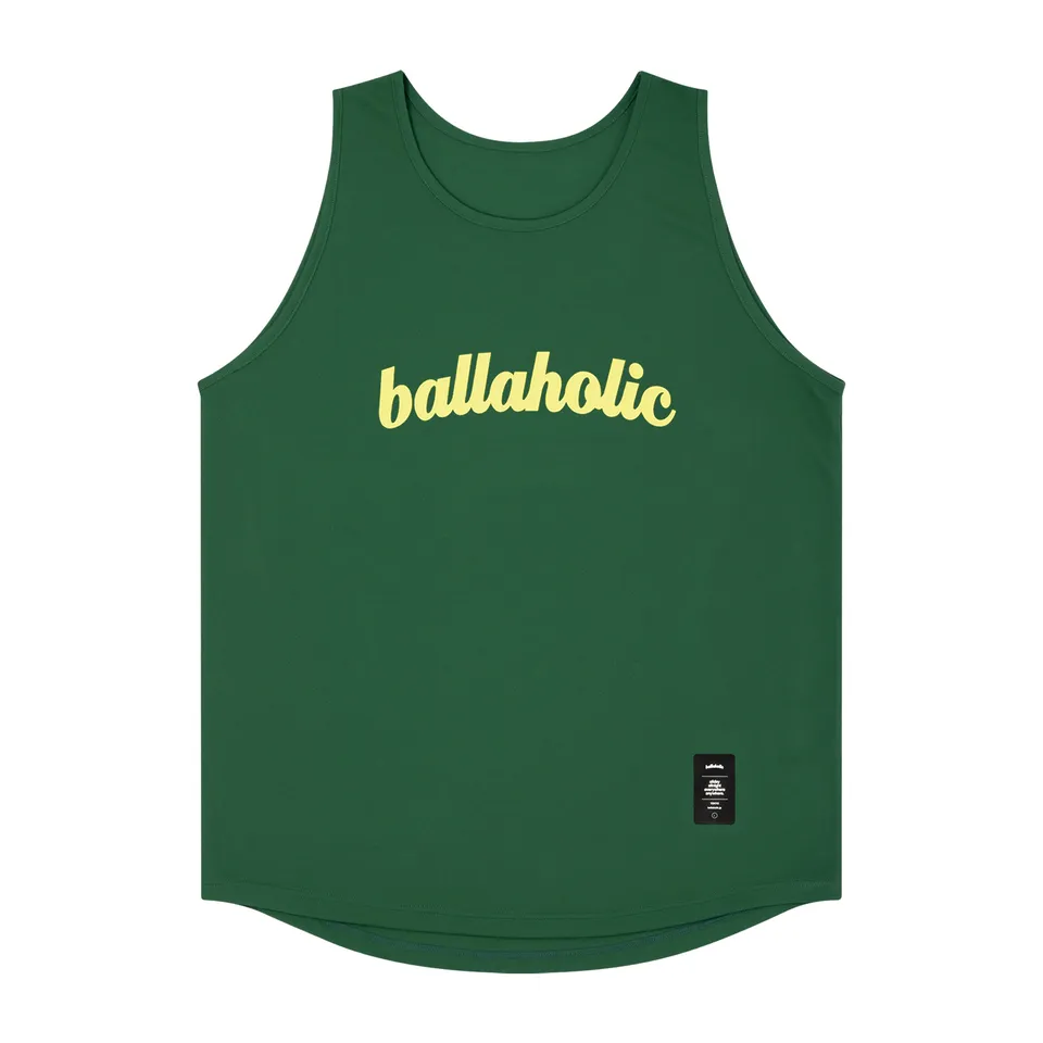 ballaholic-logo-tank-top-forest-green-charlock image 1