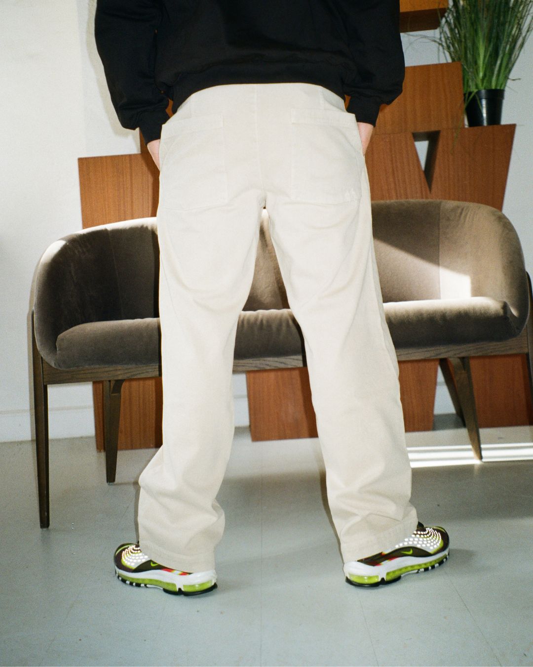 le-fix-sunny-chino-khaki-gerader-fit-baumwolle image 4