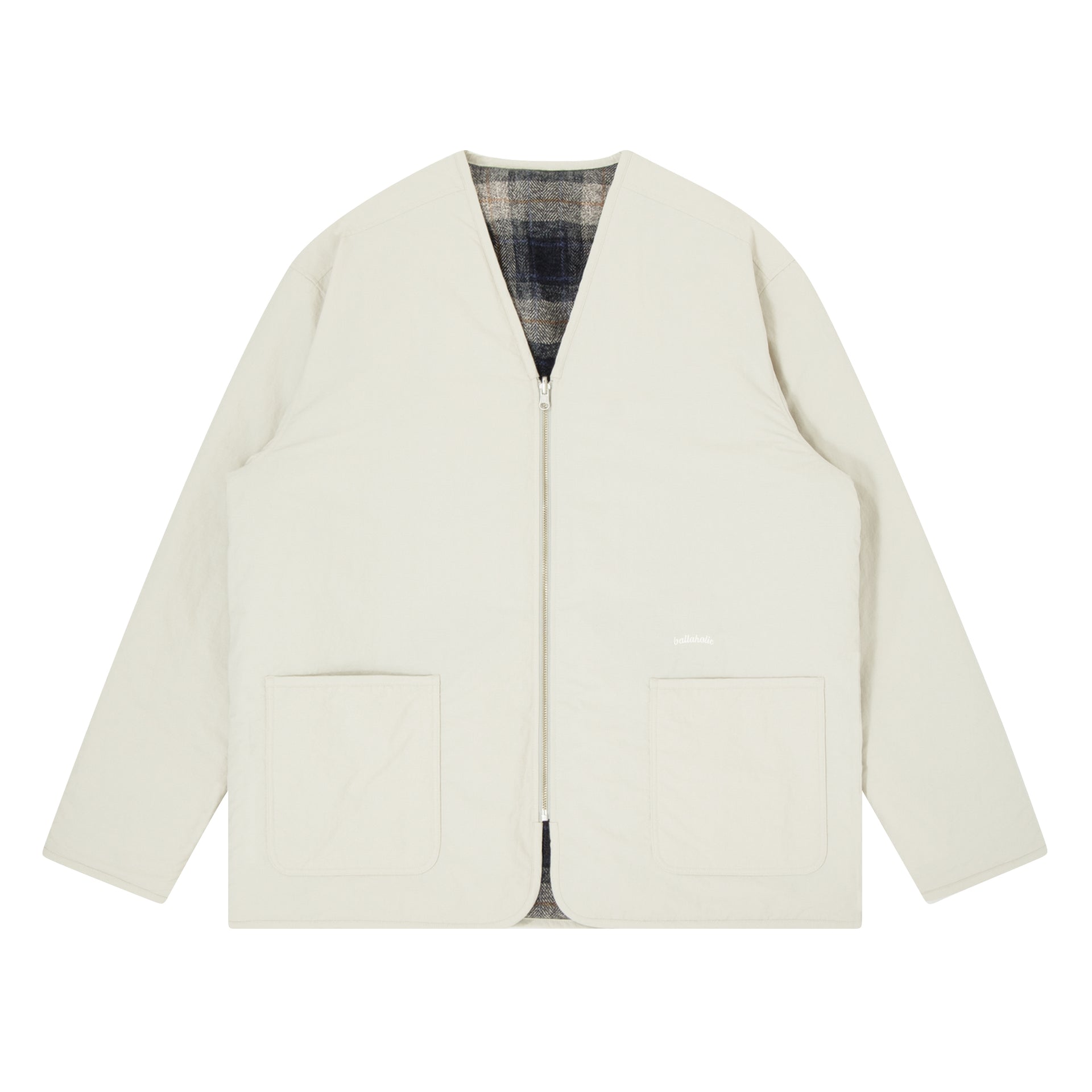 ballaholic-reversible-puff-jacket-bone-white-jacke image 1