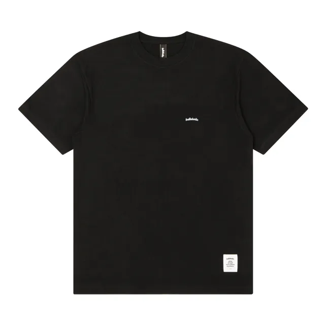 ballaholic-cotton-tees-micro-logo-tee-t-shirt-black-white image 1