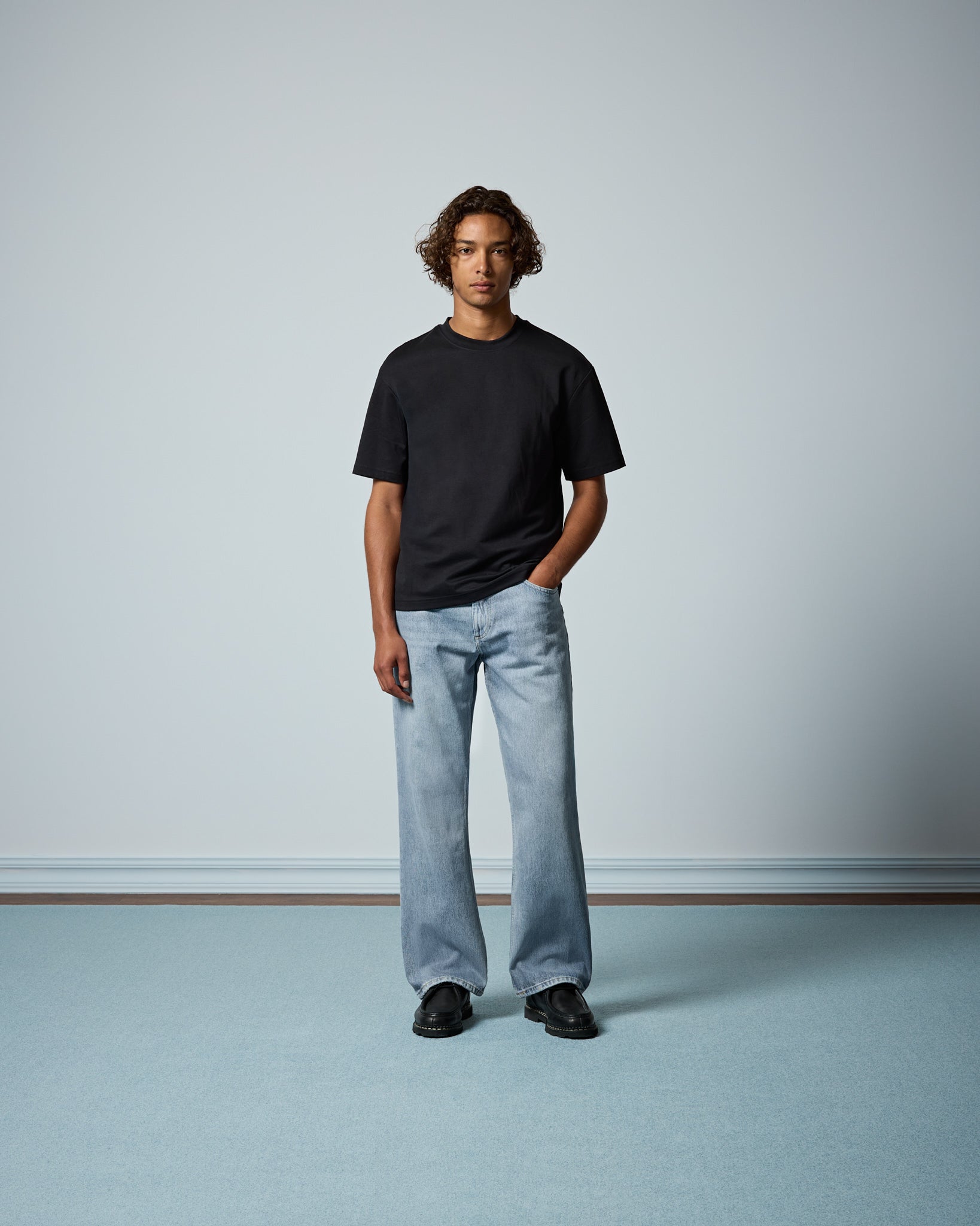 eightyfive-bottoms-flared-denim-jeans-baby-blue-100-baumwolle image 4