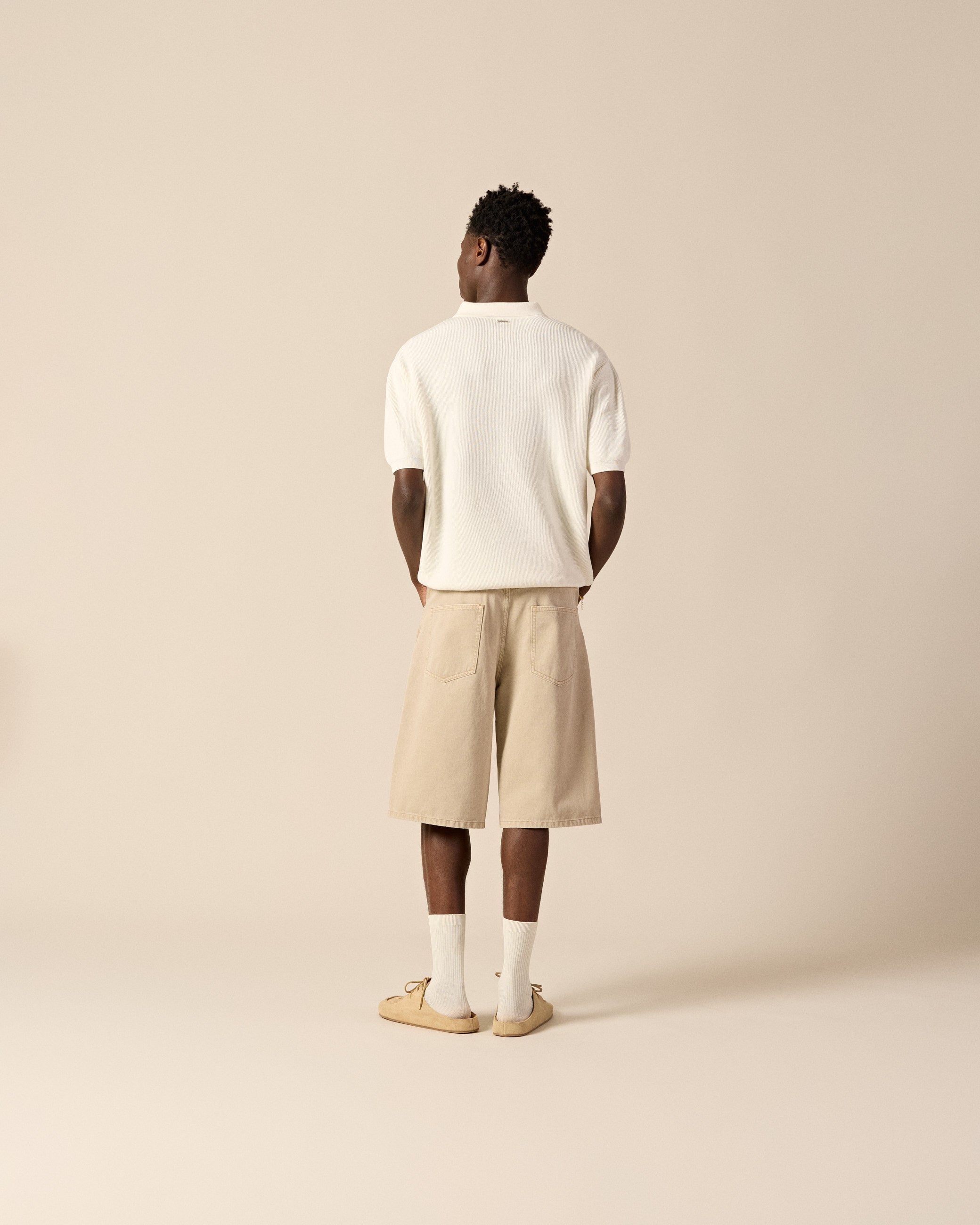 eightyfive-tops-knit-poloshirt-off-white image 5