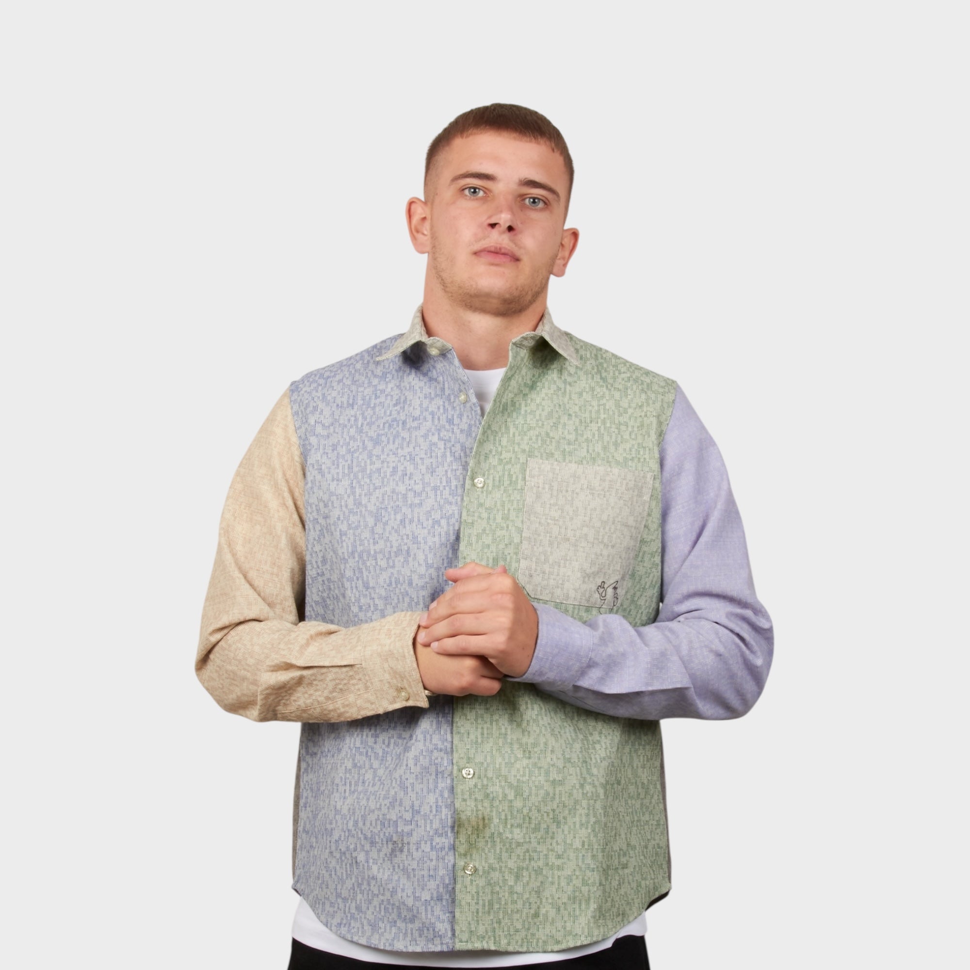 le-fix-glow-shirt-hemd-multi-wollmischung-regular image 2