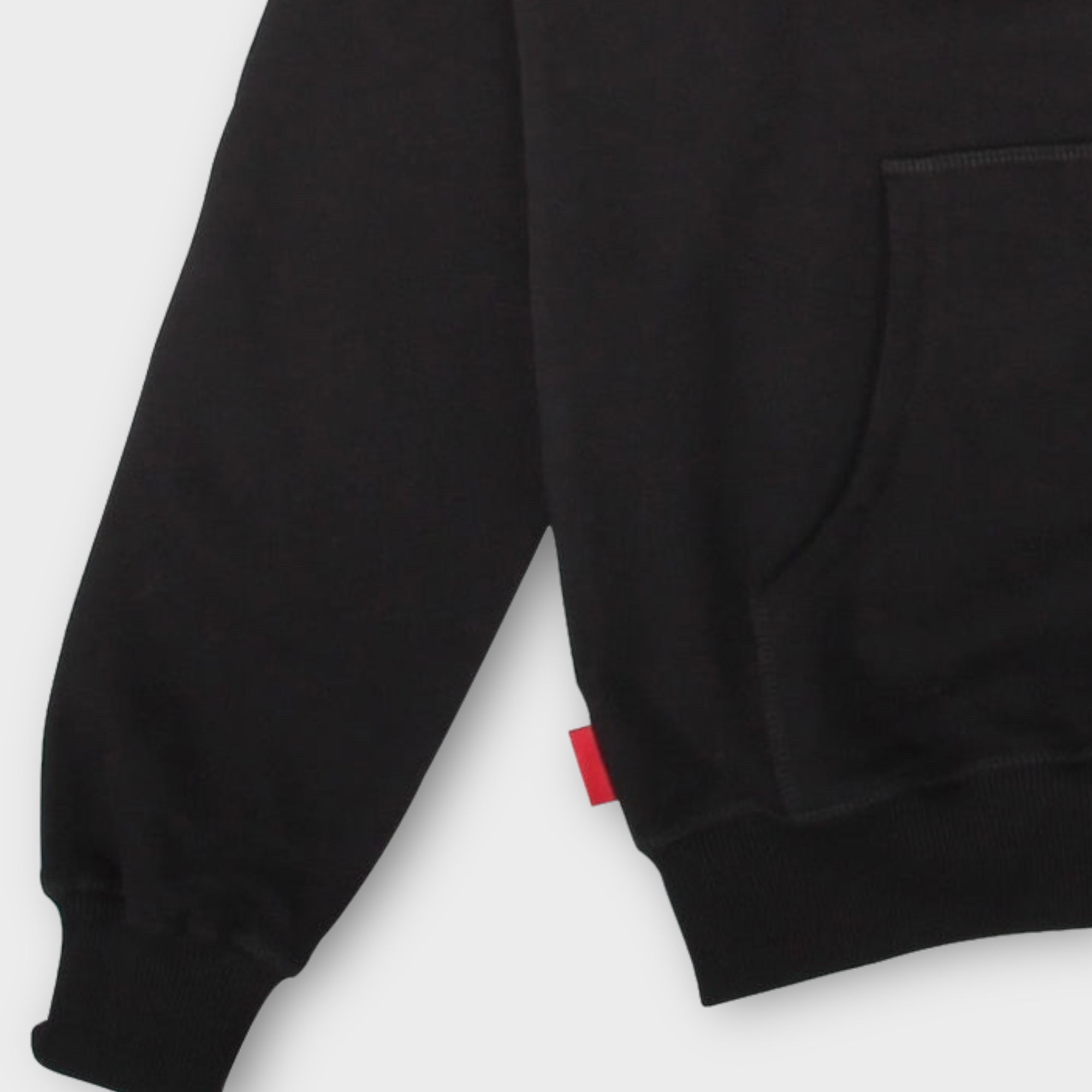 le-fix-patch-hoodie-kapuzenpullover-schwarz-baumwolle image 6