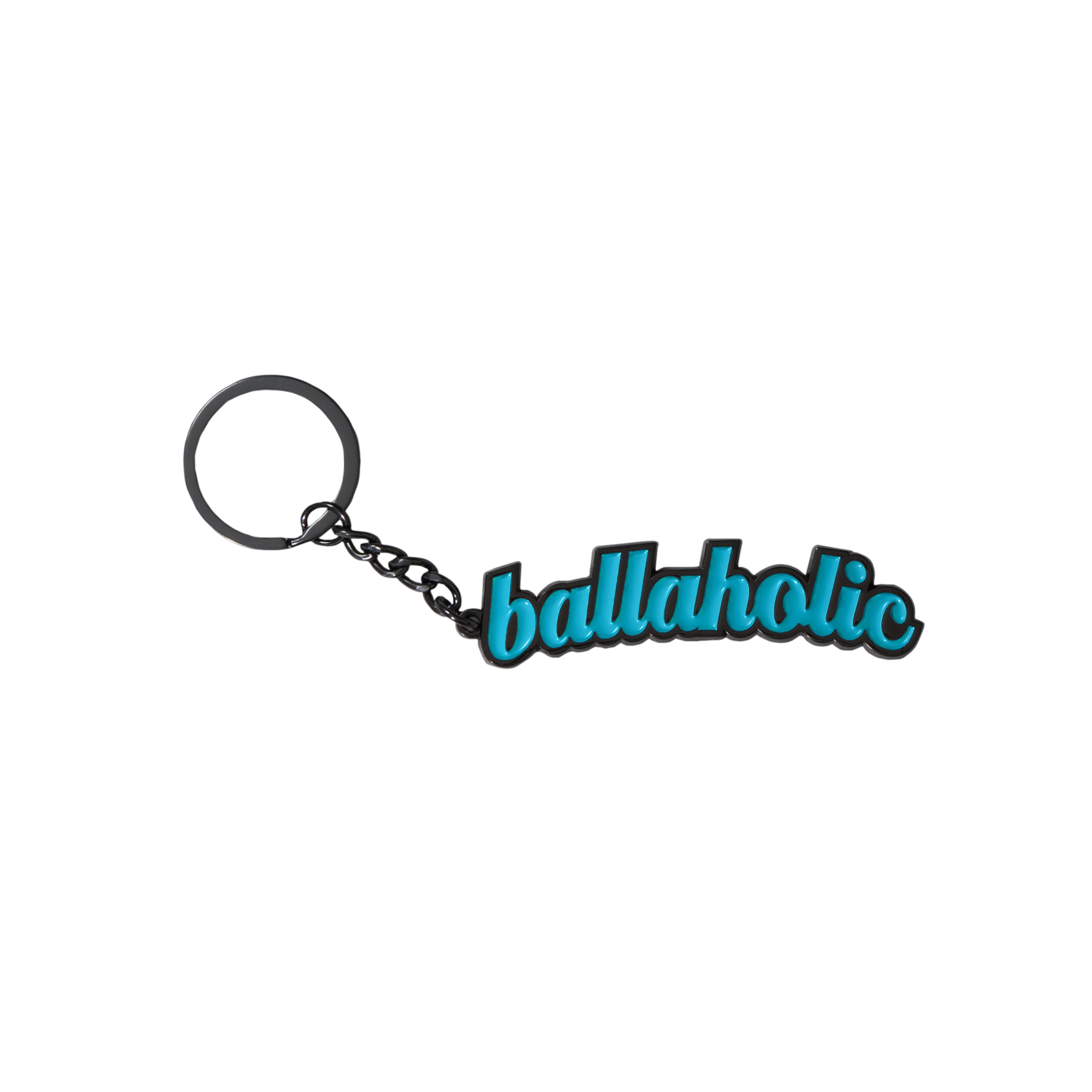 ballaholic-accessories-logo-keychain-anh-nger-black-teal-green image 1