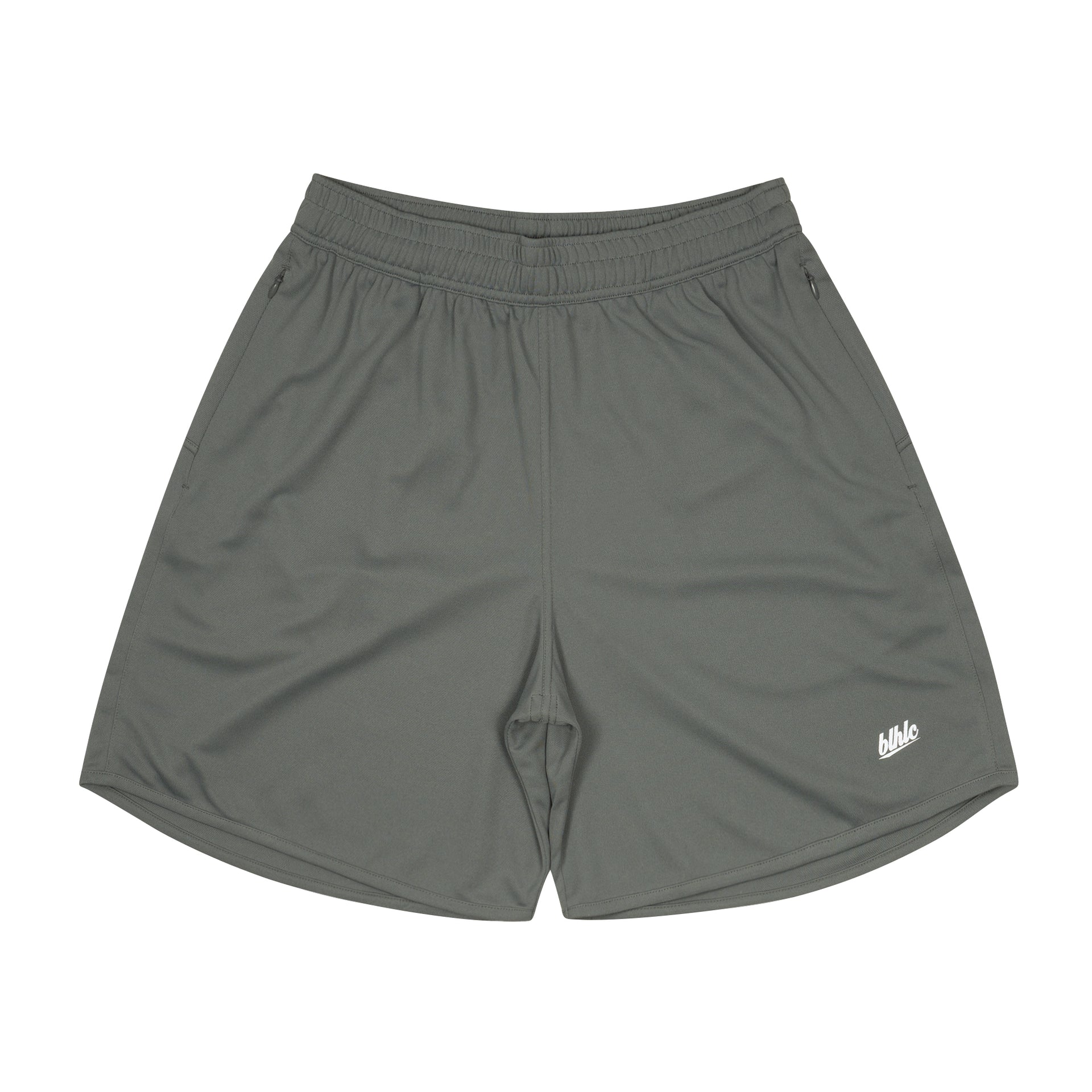 ballaholic-shorts-basic-zip-shorts-charcoal-shorts image 1