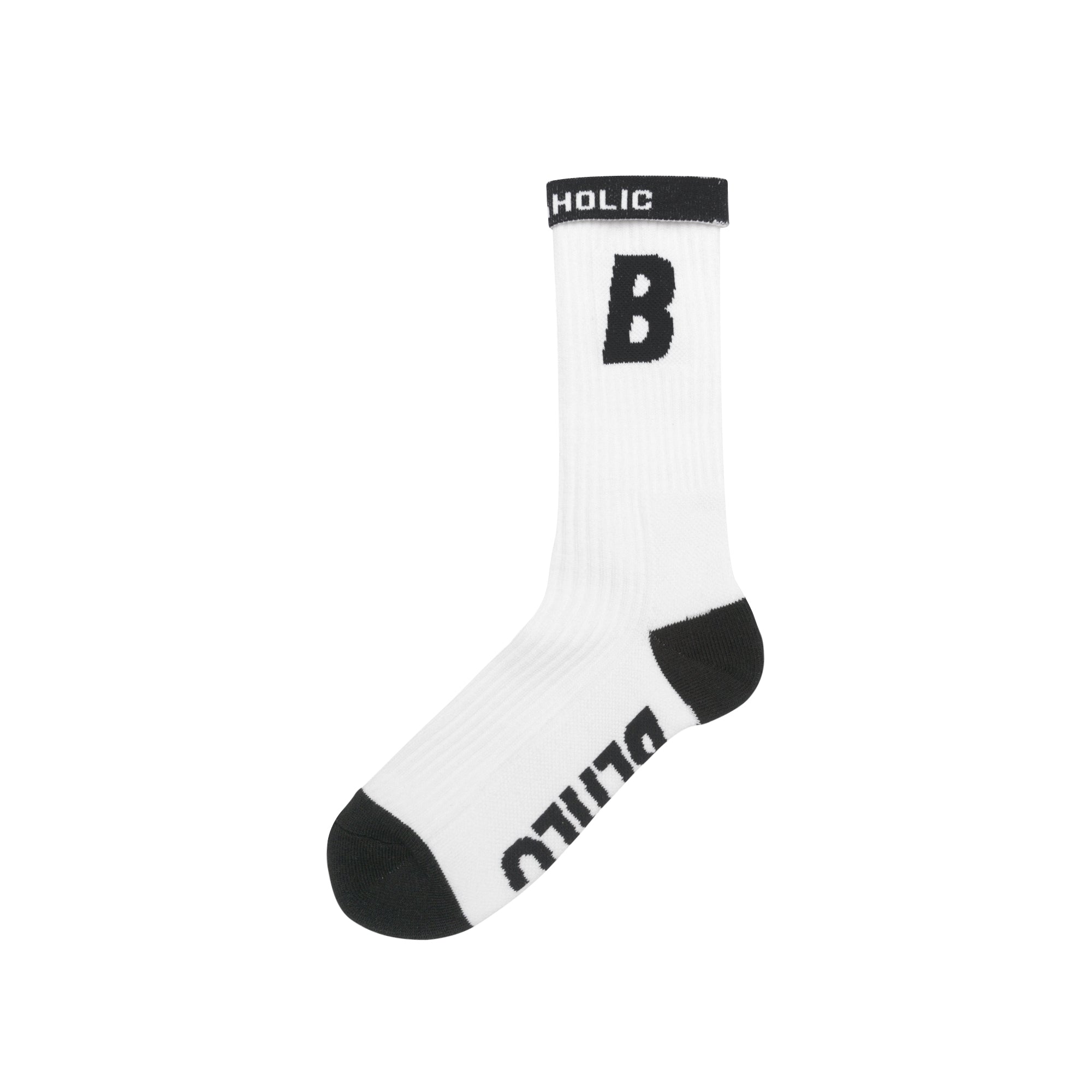 ballaholic-b-socks-white-black-sportsocken image 2