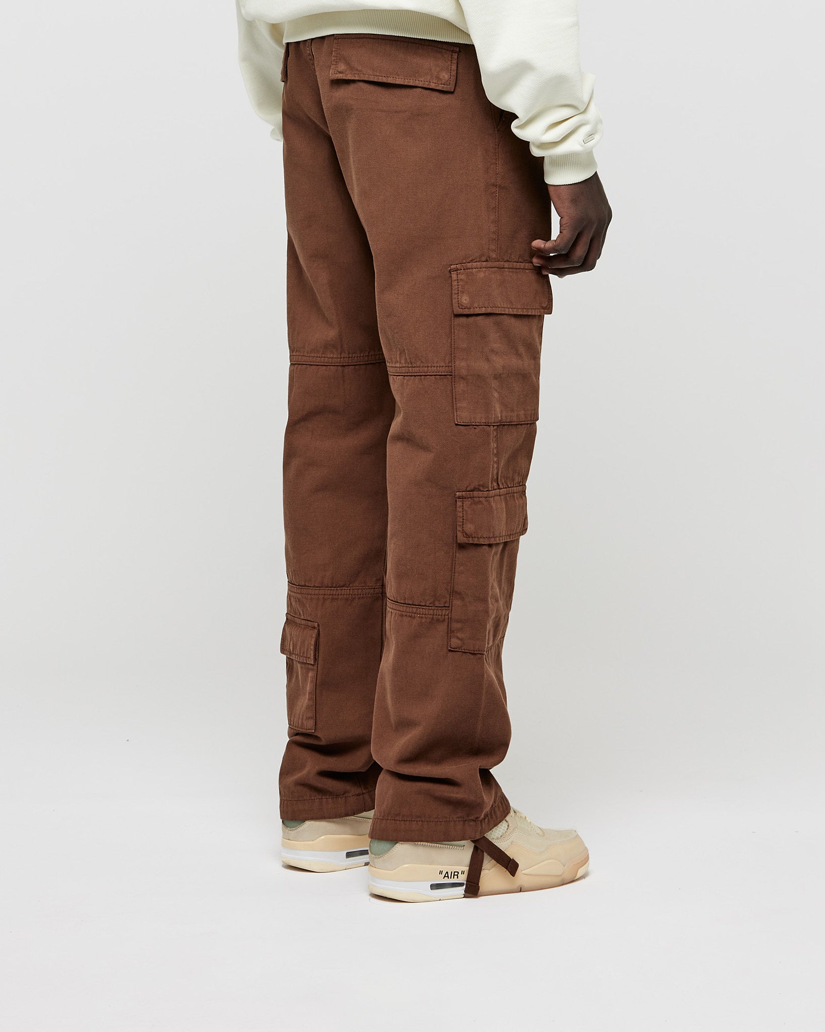 eightyfive-5-pocket-straight-cargo-pants-cargohose-brown image 4