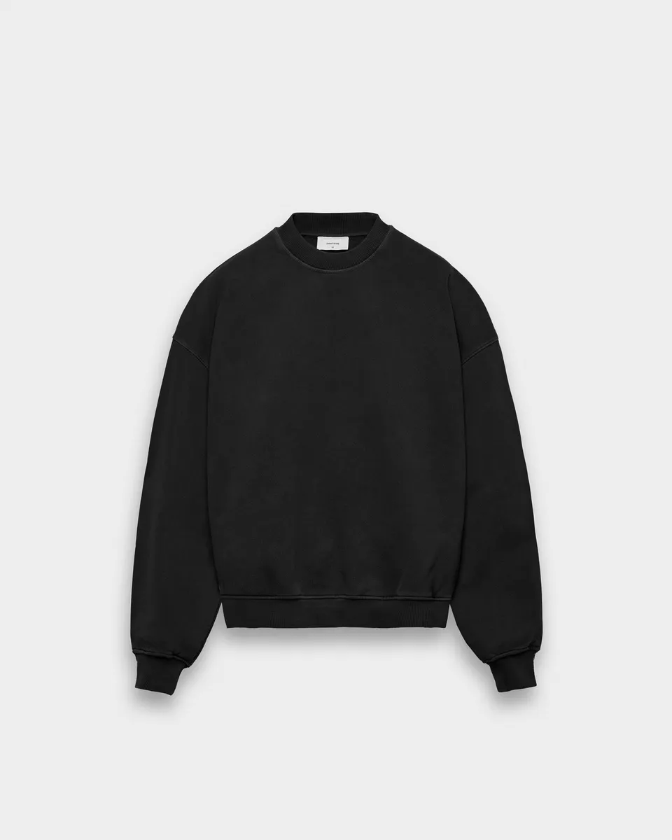 eightyfive-signature-oversized-crewneck-sweater-black image 1
