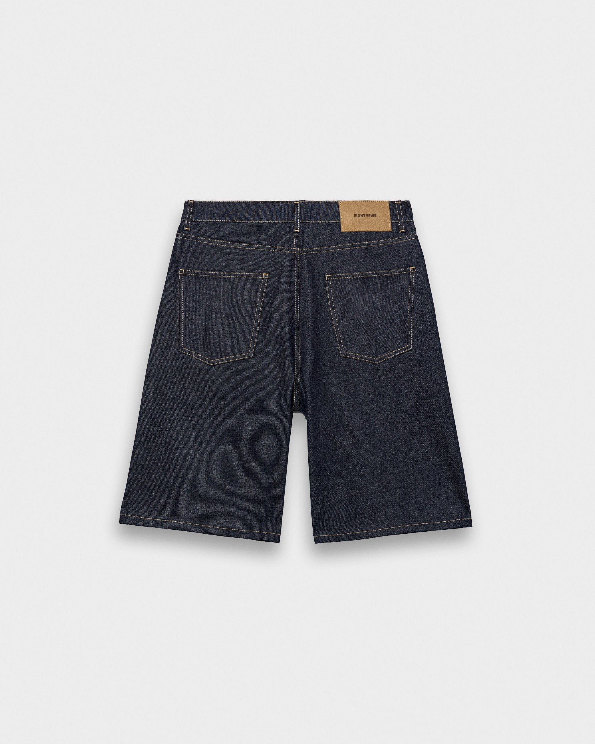 eightyfive-baggy-jorts-denim-shorts-raw-denim-naht image 2