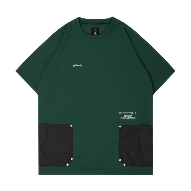 ballaholic-shc-tool-pocket-cool-tee-t-shirt-dark-green image 1