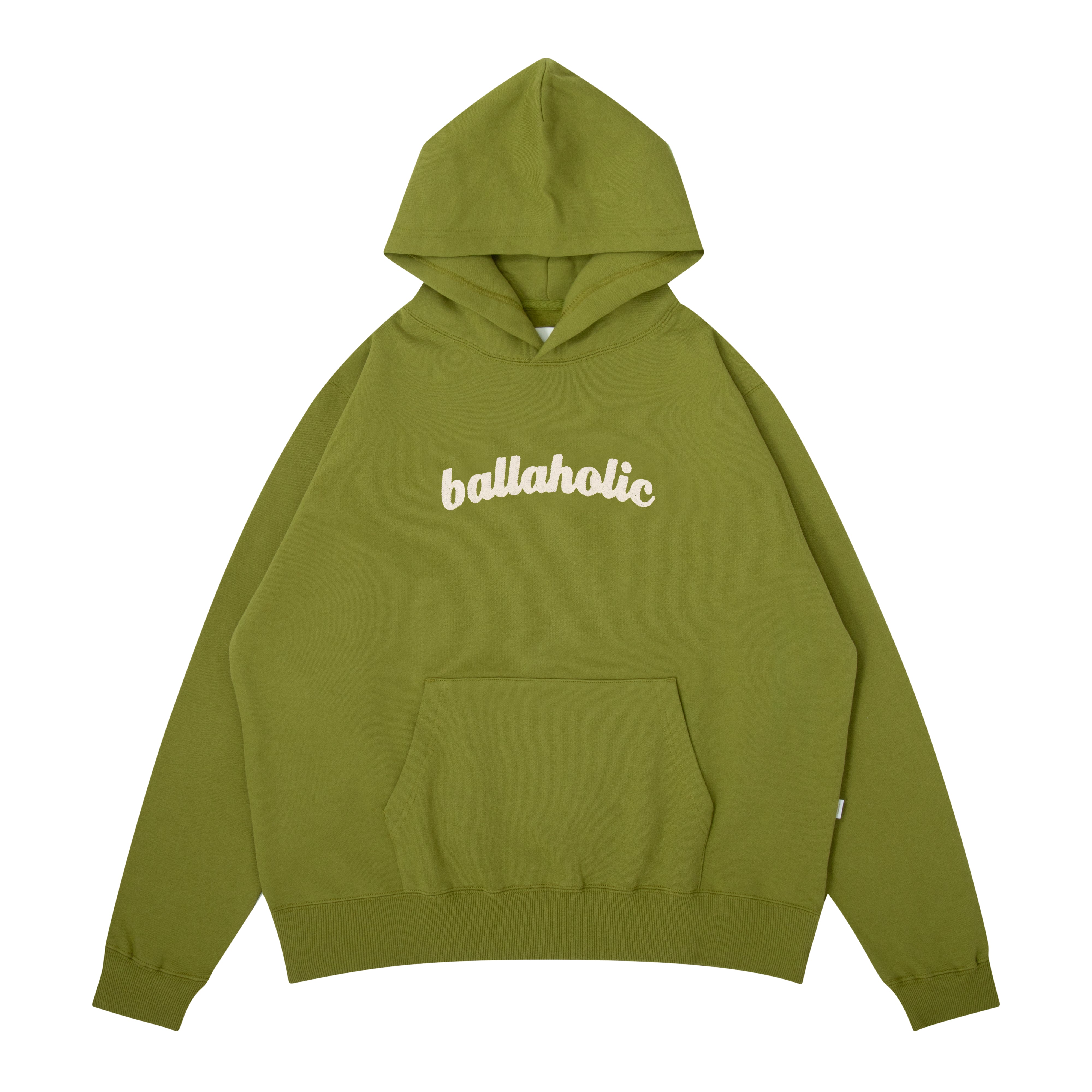 ballaholic-logo-sweat-hoodie-moss-stickerei-kapuze image 1