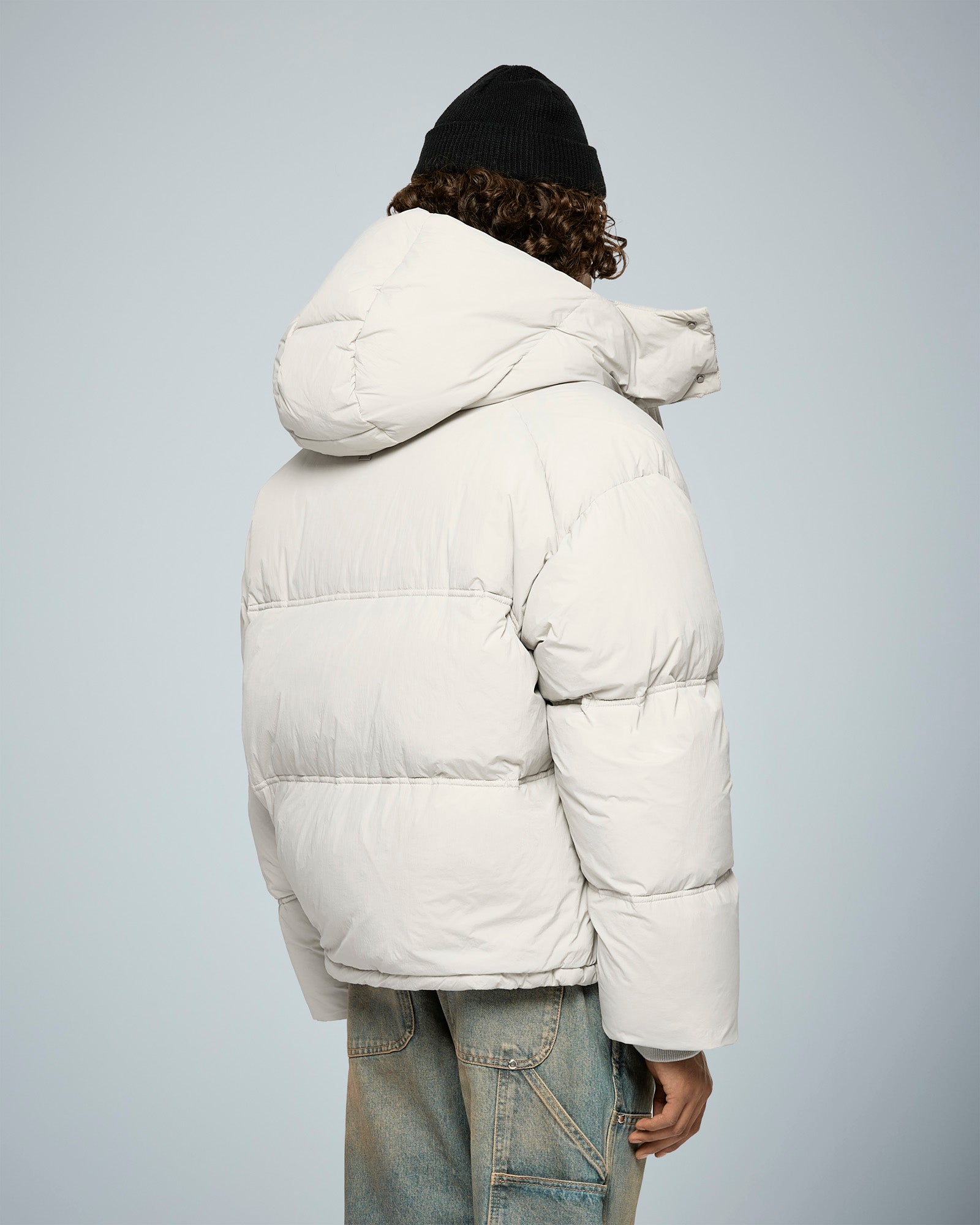 eightyfive-nylon-down-puffer-jacket-jacke-grau-m image 4