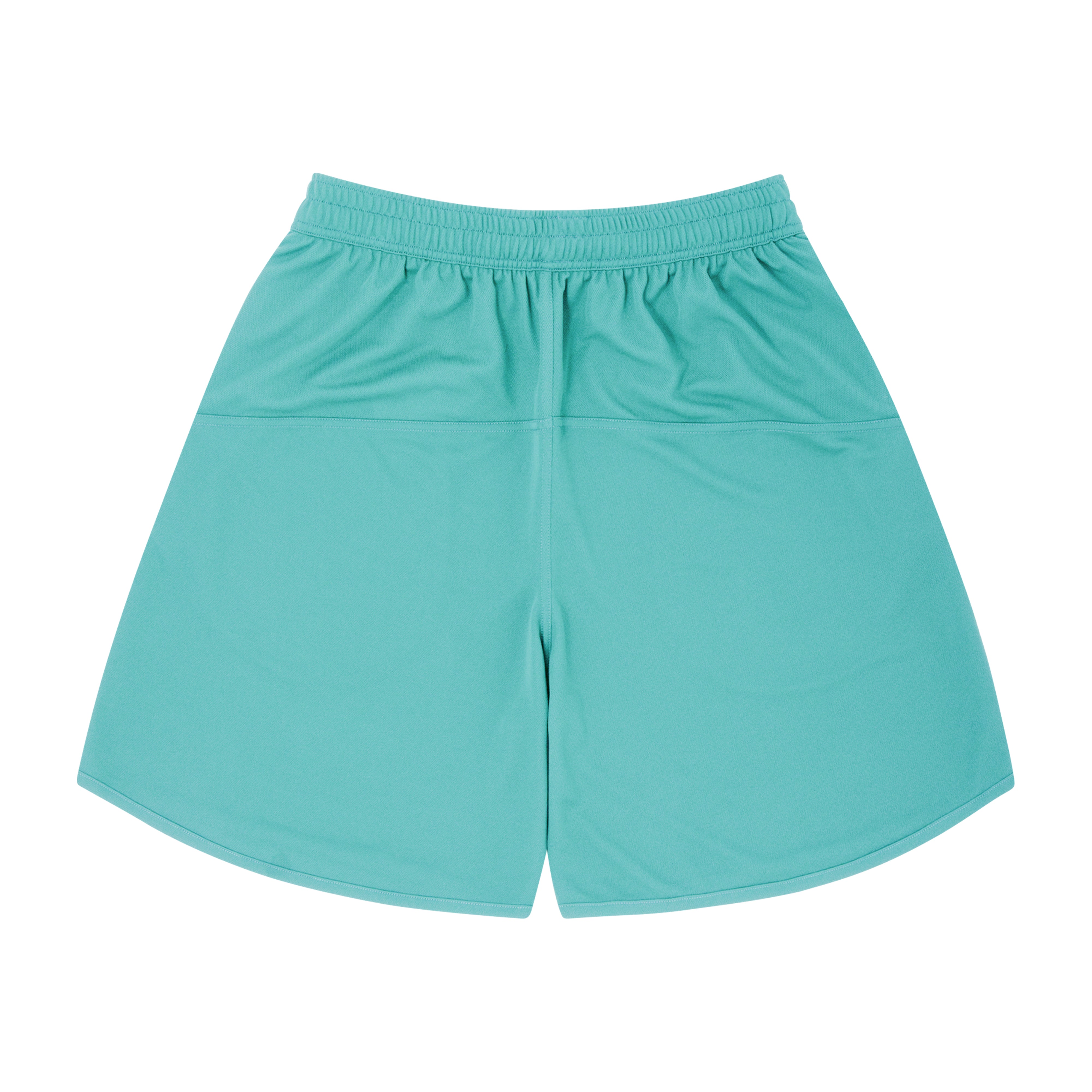 ballaholic-basic-zip-shorts-aqua-blue-off-white image 2