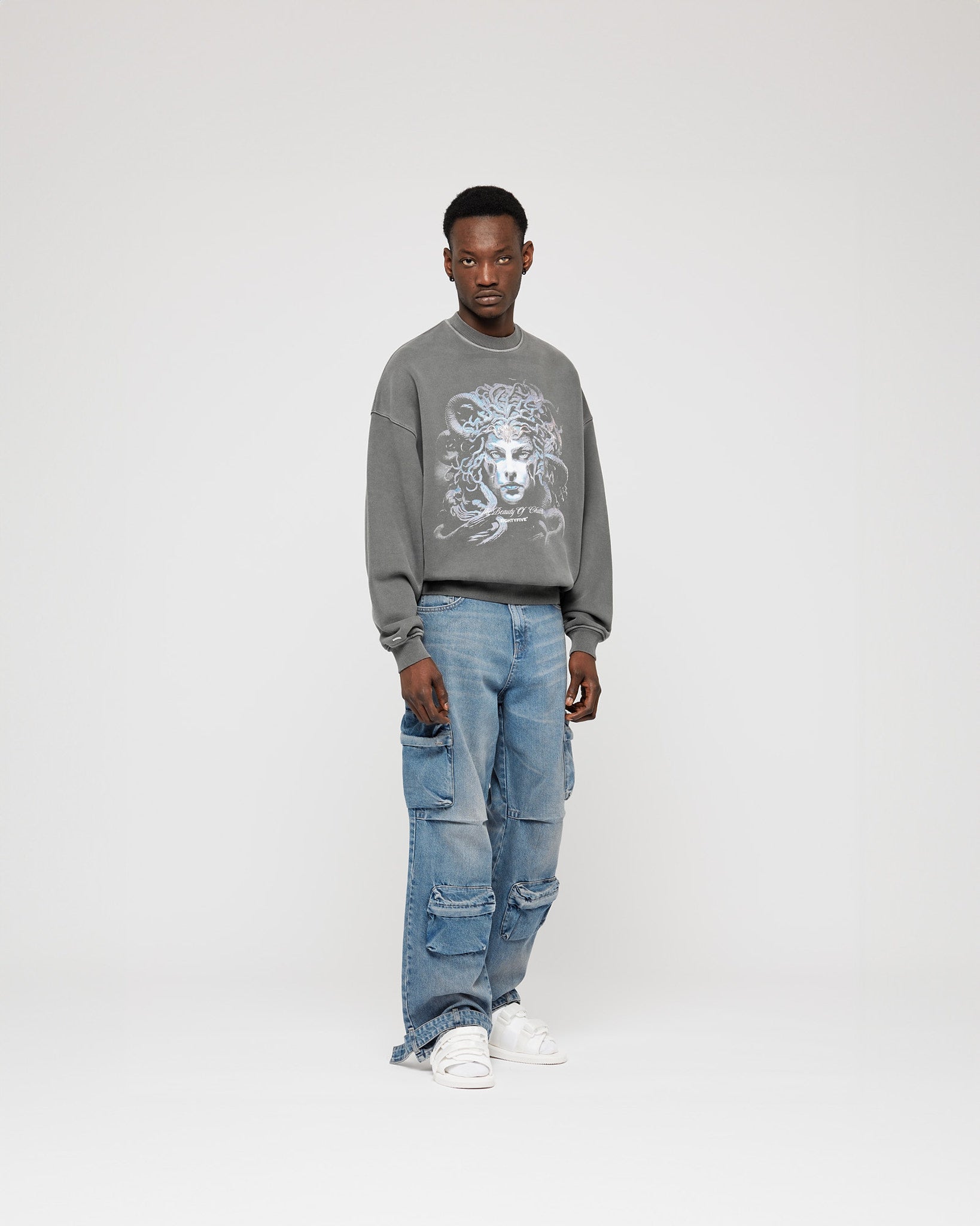 eightyfive-denim-baggy-cargo-pants-light-sand-wash image 5