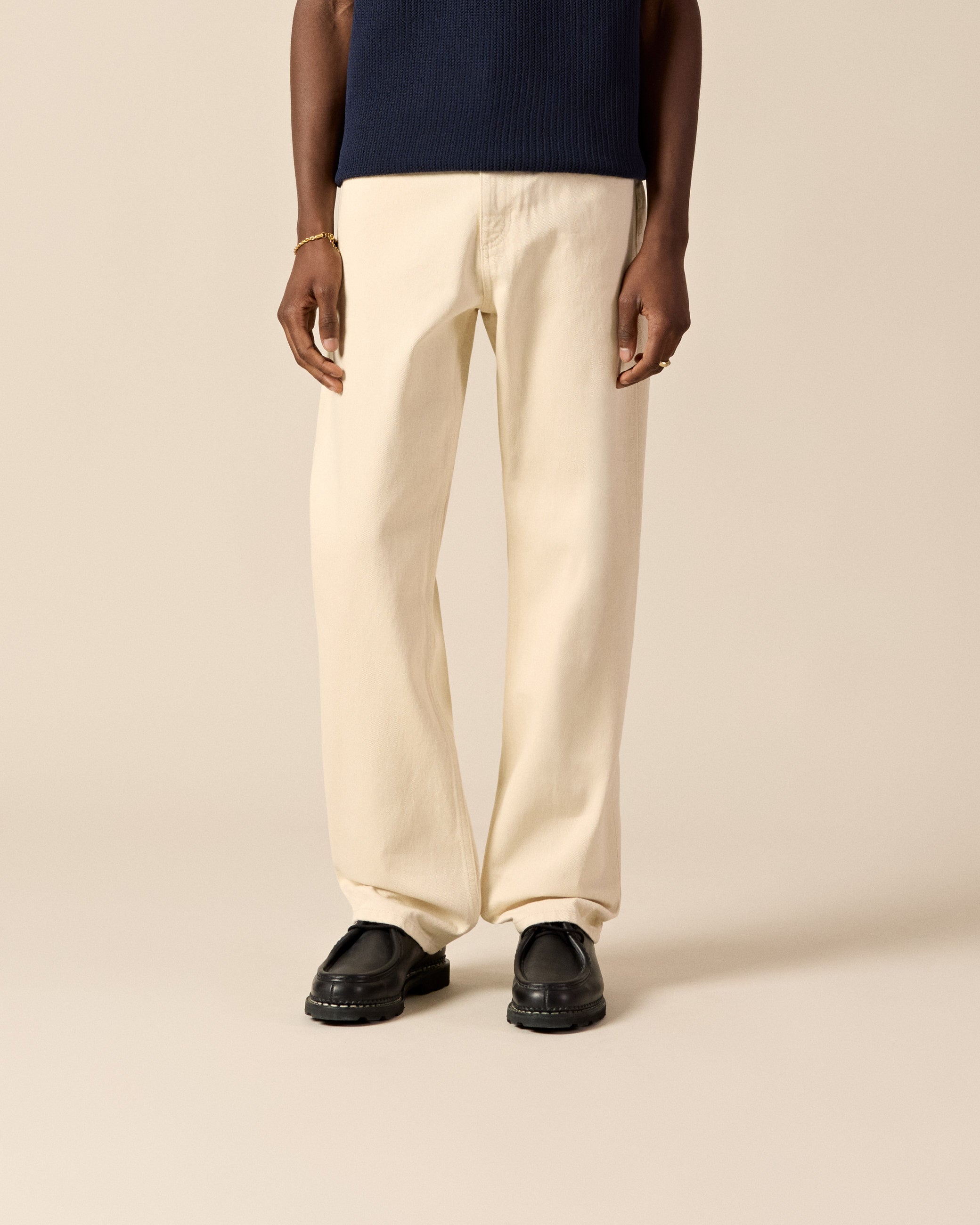 eightyfive-straight-denim-jeans-ecru-straight-fit image 3