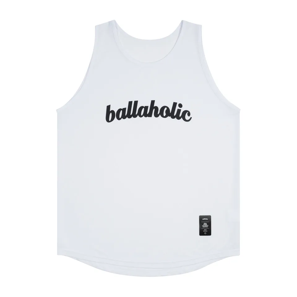 ballaholic-tanks-logo-tank-top-tr-gertop-white-black-logo-print image 1