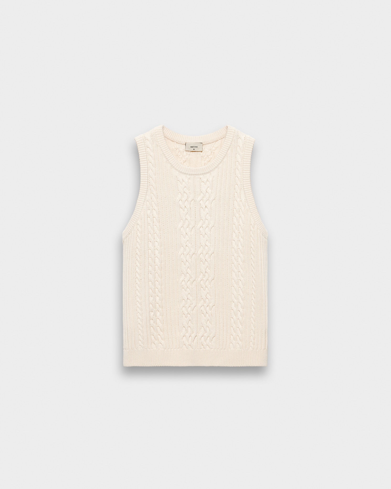 eightyfive-knitted-tank-top-off-white-zopfmuster-viskose image 1