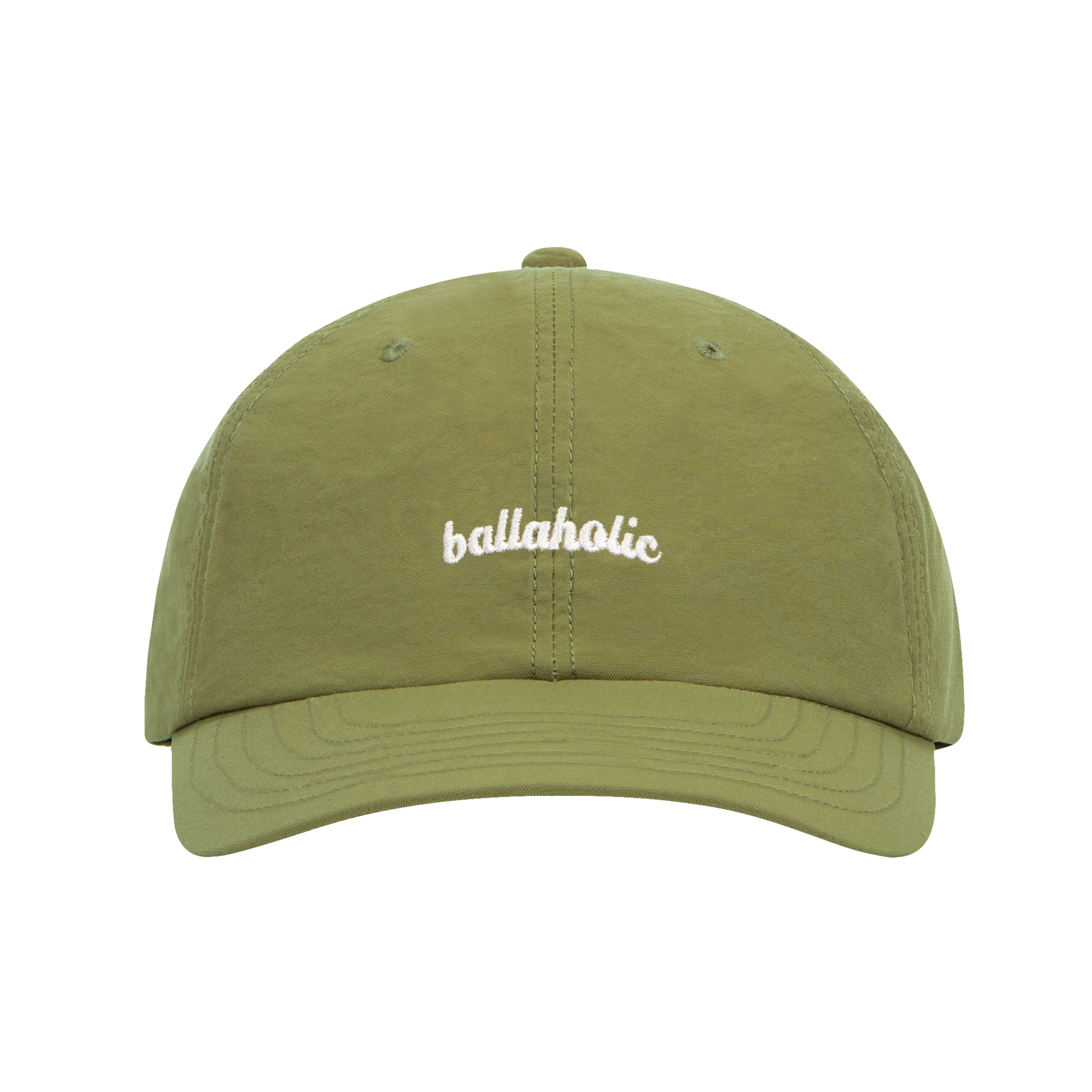 ballaholic-logo-nylon-6p-cap-light-olive image 1