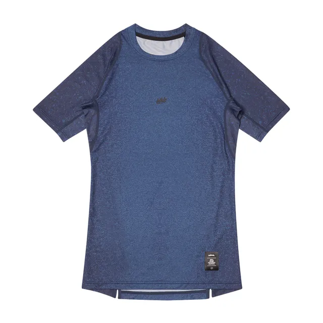 ballaholic-compression-tops-shirt-blue-paint-camo-print image 1