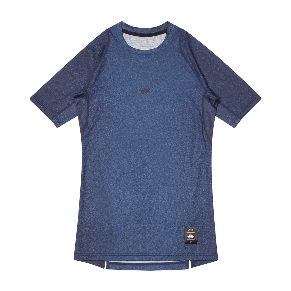 ballaholic-compression-tops-shirt-blue-paint-camo-print image 1