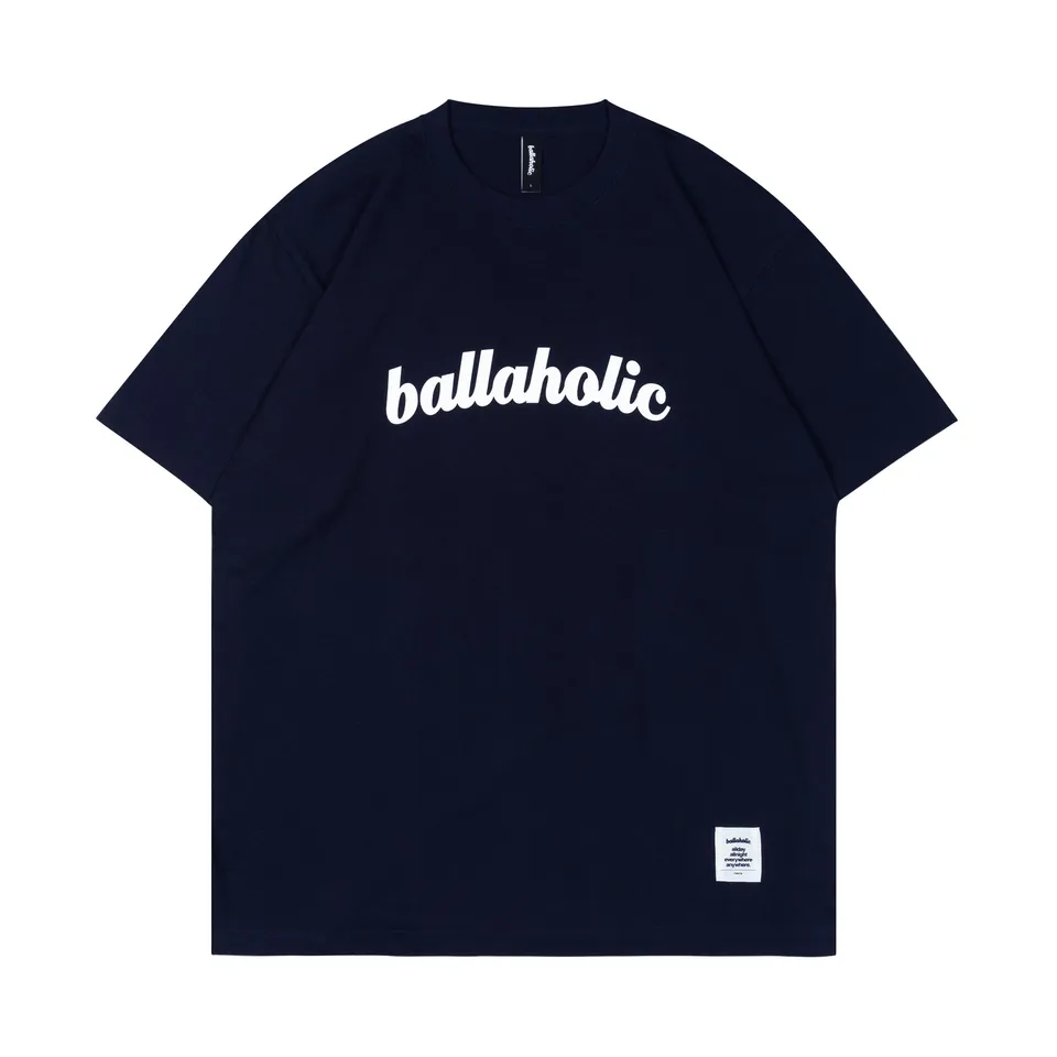 ballaholic-cotton-tees-logo-tee-t-shirt-navy image 1