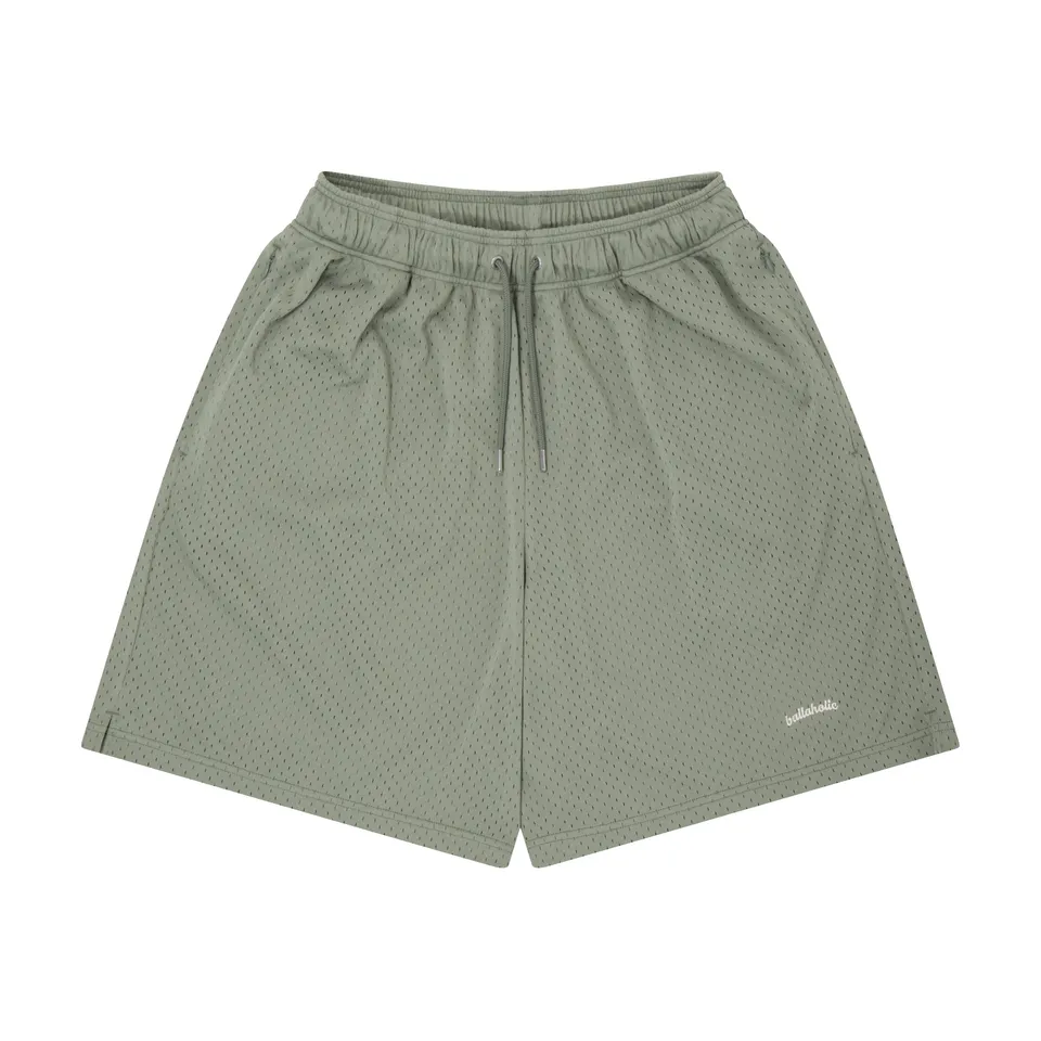ballaholic-shorts-logo-mesh-zip-shorts-meshshorts-grau image 1