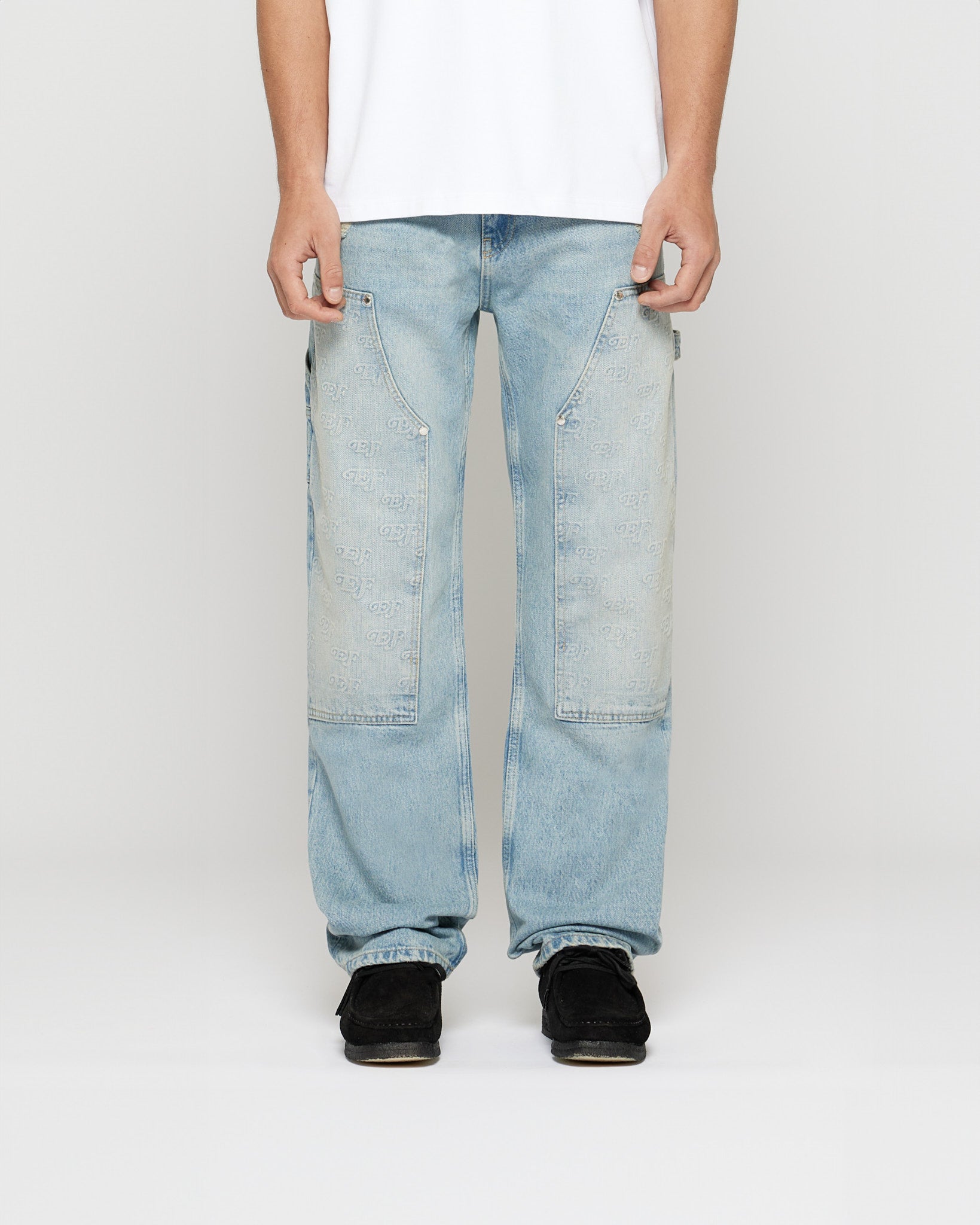 eightyfive-embossed-carpenter-denim-straight-light-wash image 2