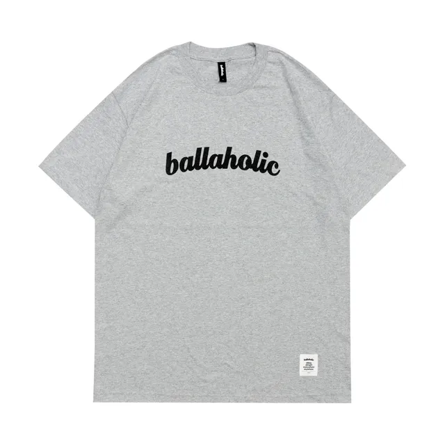 ballaholic-cotton-tees-logo-tee-t-shirt-grau image 1