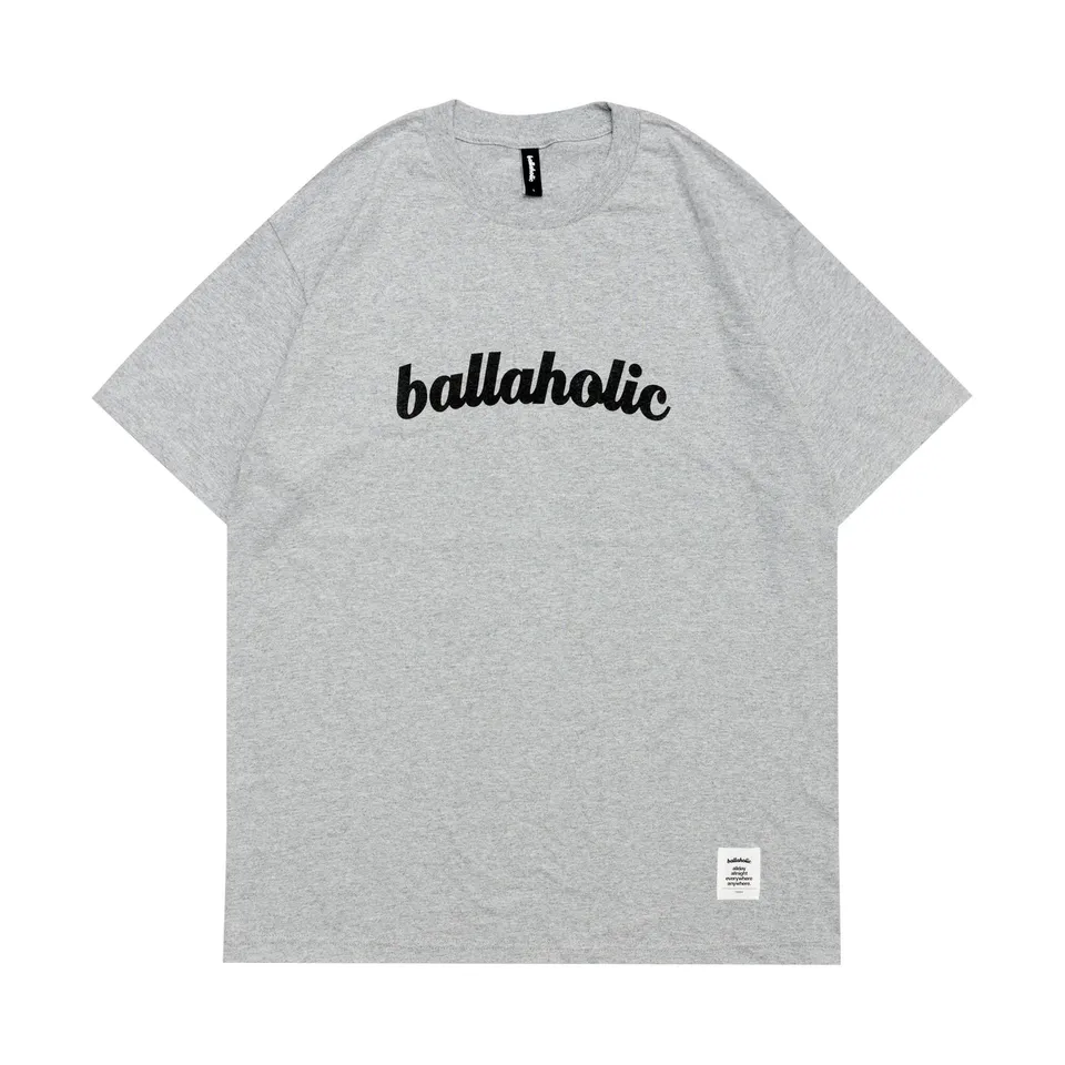 ballaholic-cotton-tees-logo-tee-t-shirt-grau image 1