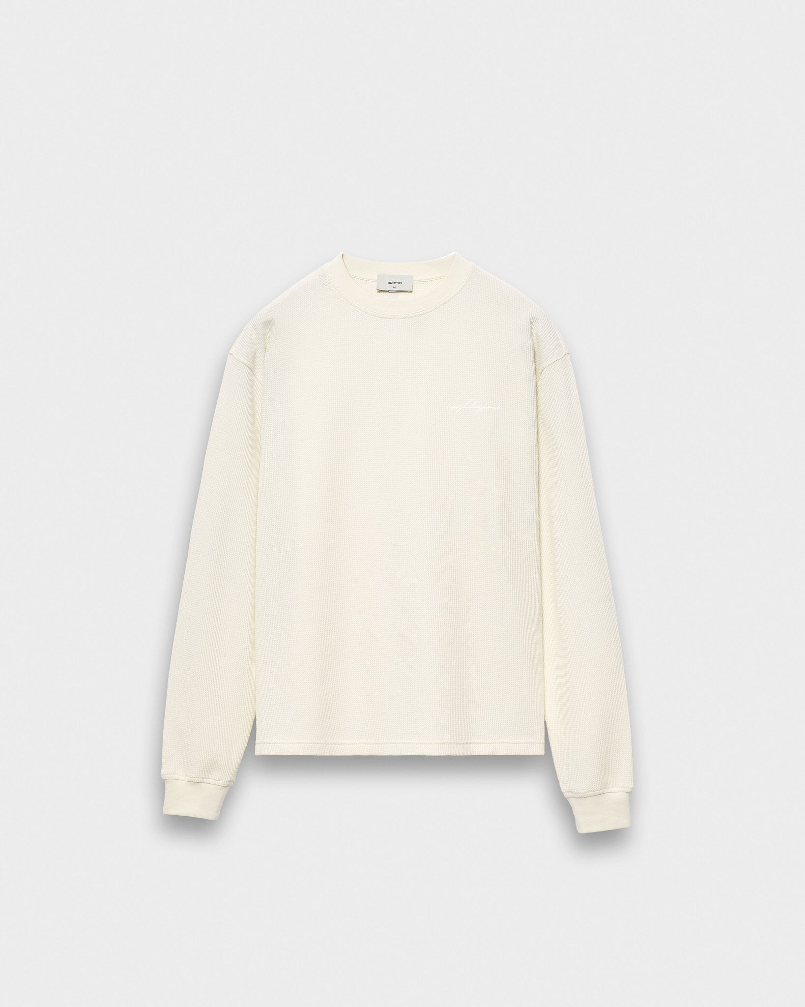 eightyfive-waffle-longsleeve-herren-off-white-relaxed-fit image 1