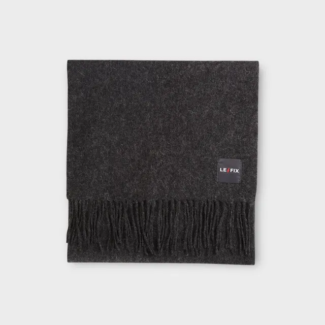 le-fix-accessories-wollschal-grau-180x30-cm-wolle image 1