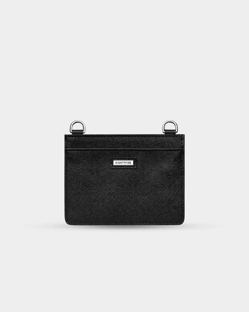 eightyfive-leather-cardholder-kartenetui-black-saffiano-leder image 1